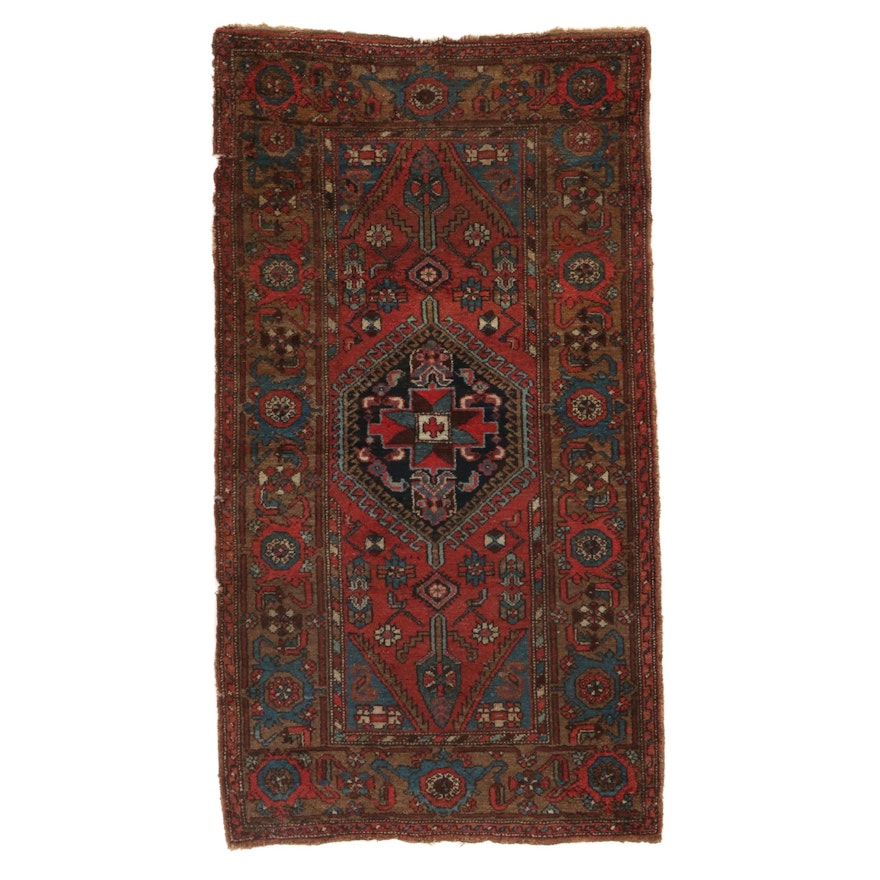3'4 x 6'4 Hand-Knotted Northwest Persian Wool Area Rug, circa 1890s