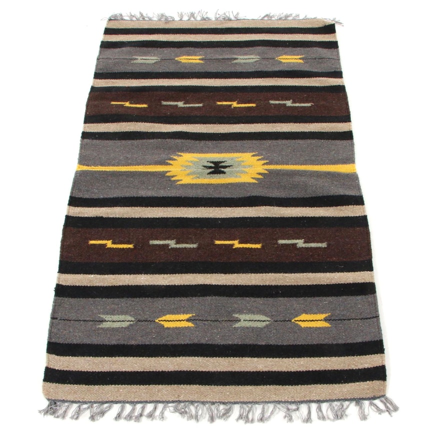 3' x 5'3 Handwoven Indo-Turkish Kilim Area Rug, 2000s