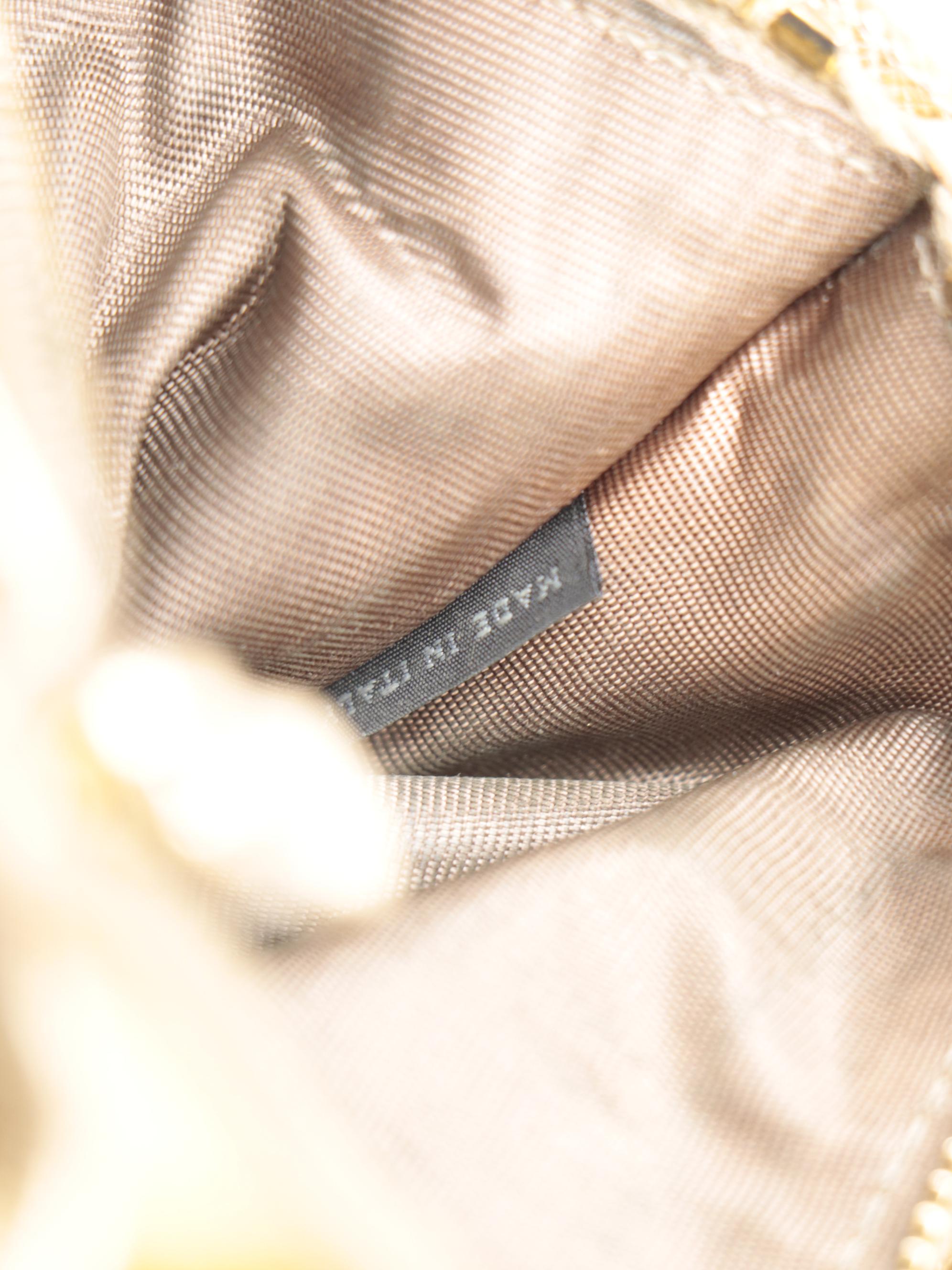 Modified Prada Metallic Gold Saffiano Leather Long Wallet with Box