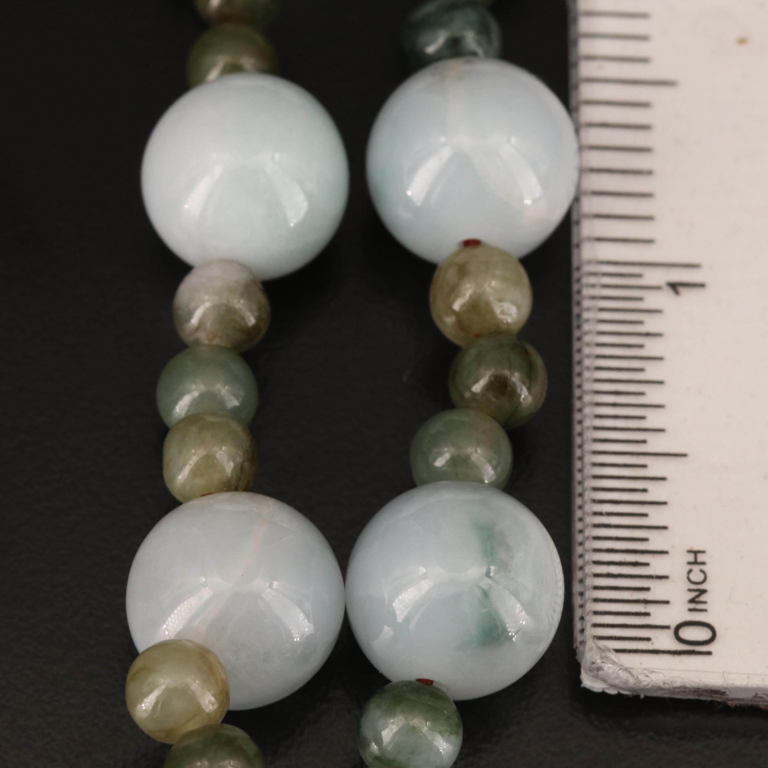 Round Beaded Jadeite Necklace