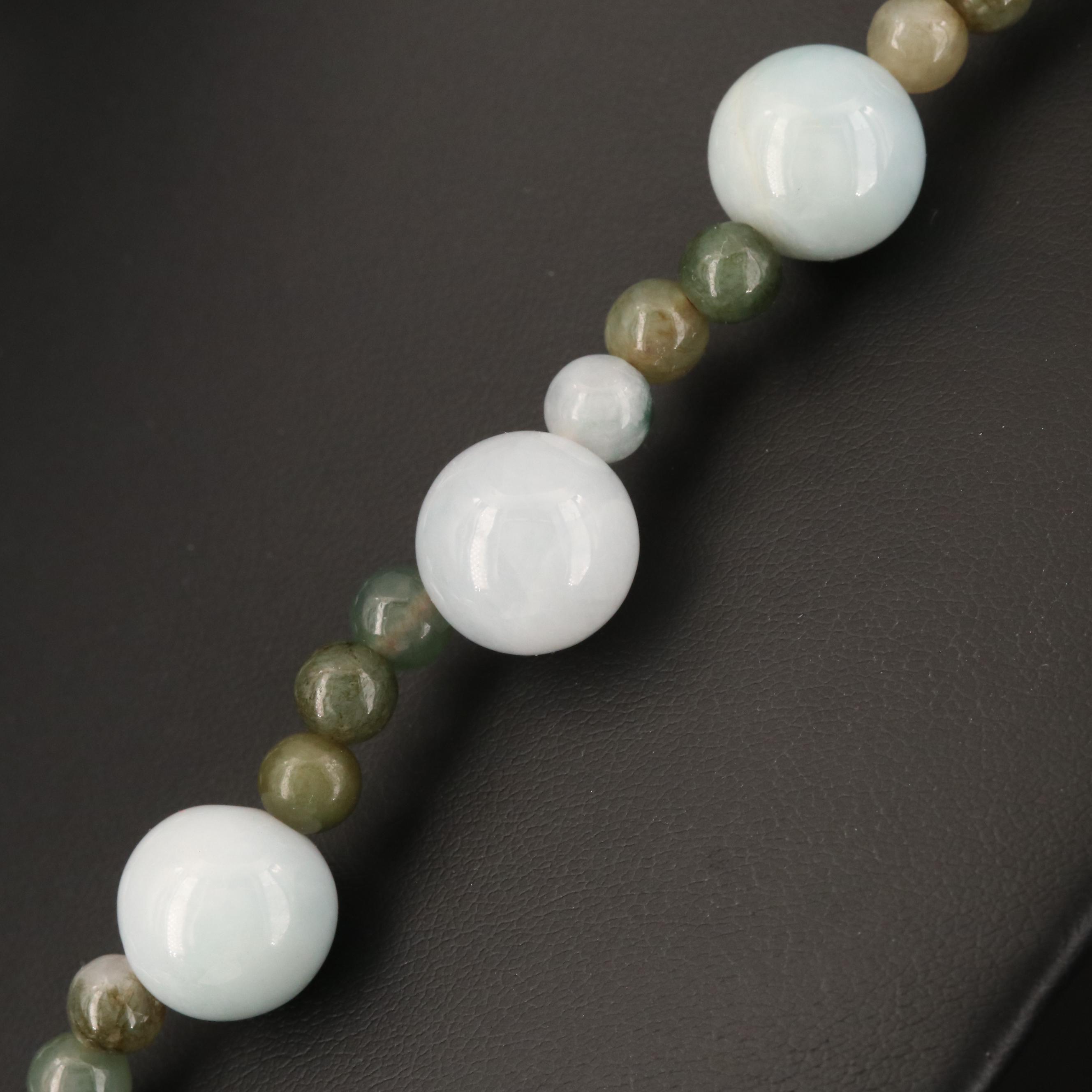 Round Beaded Jadeite Necklace