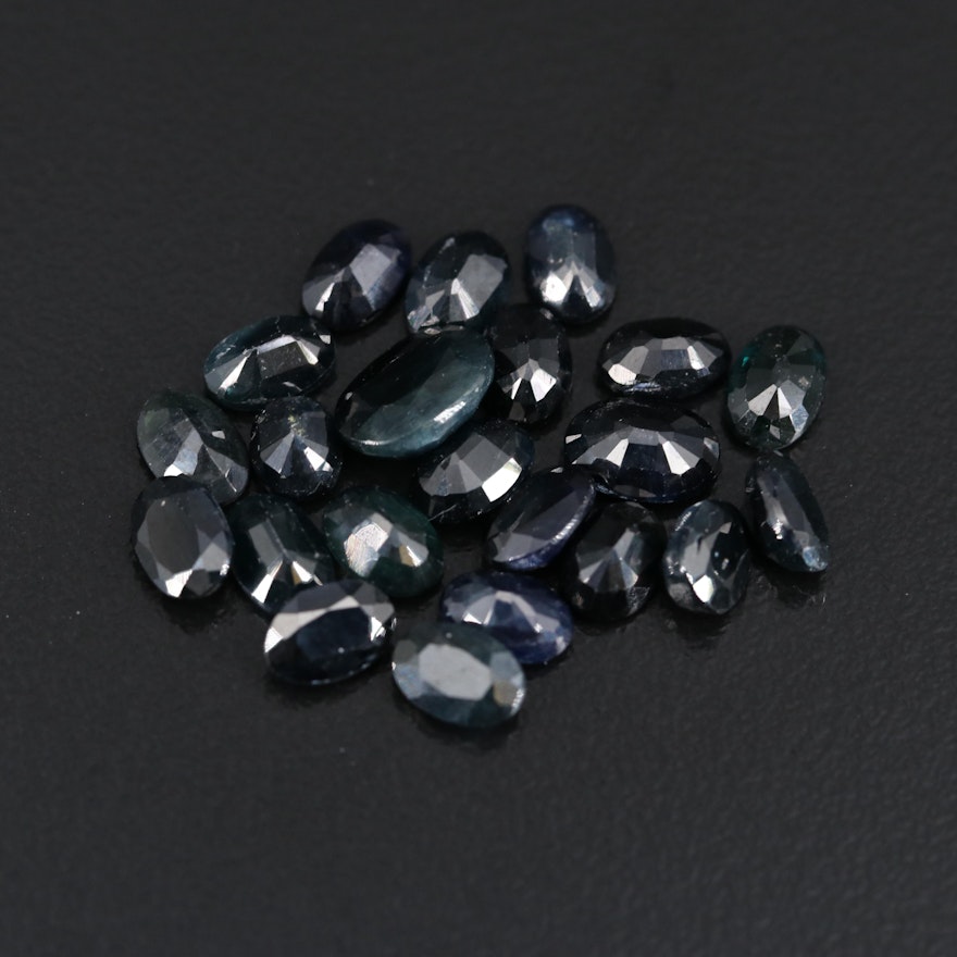 Loose 15.67 CTW Oval Faceted Sapphires