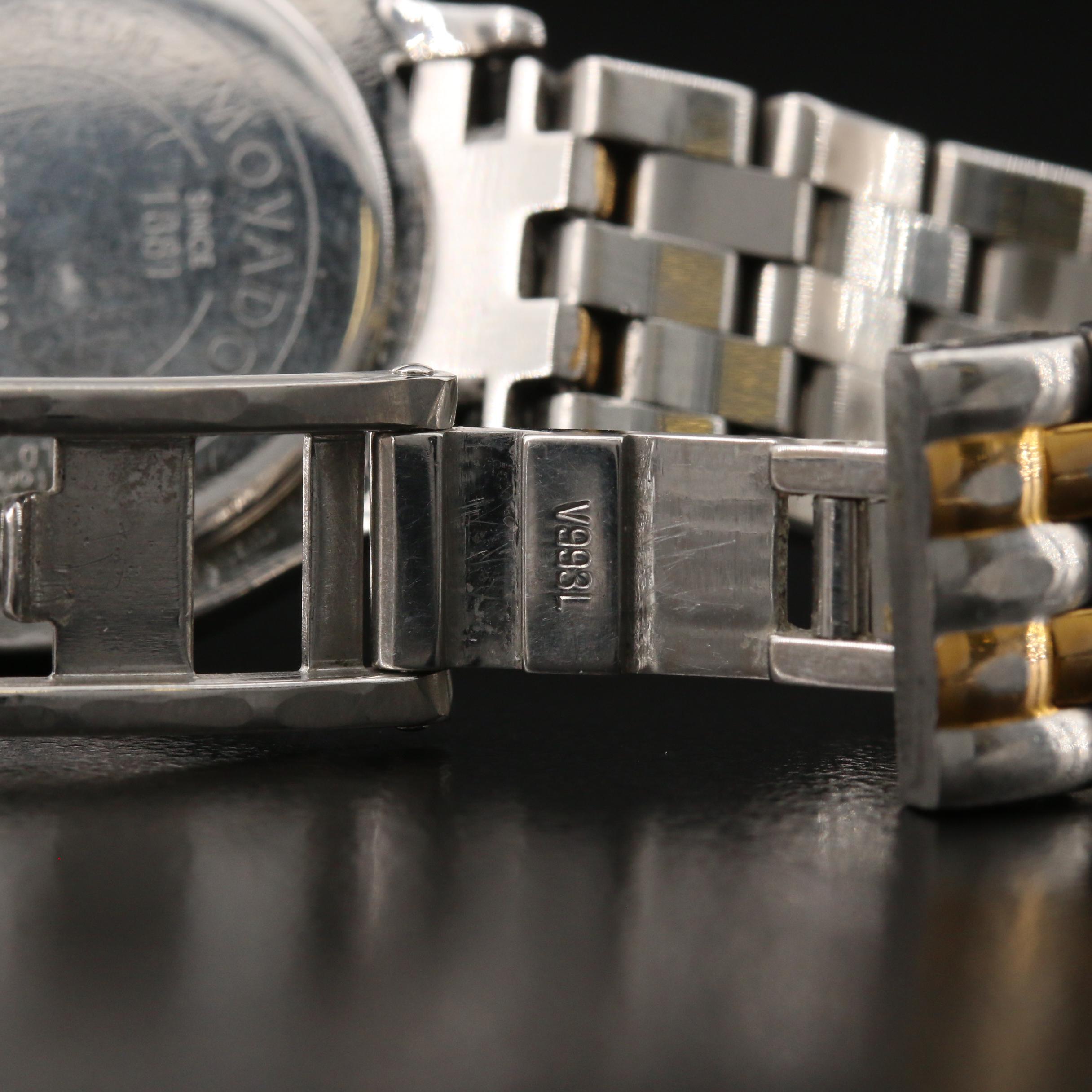 Movado Museum Two Tone Diamond Watch