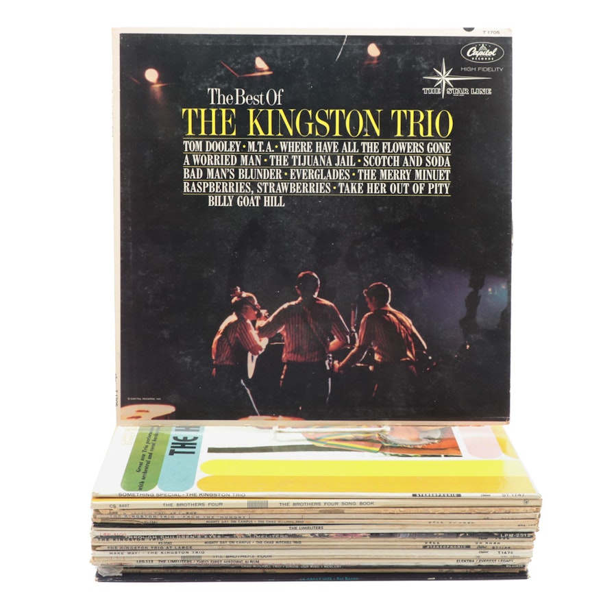 Pat Boone, Harry Belafonte, The Kingston Trio, and Other Vinyl Records