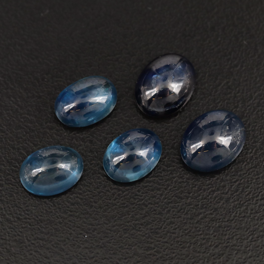 Loose 10.14 CTW Oval Sapphire Cabochons