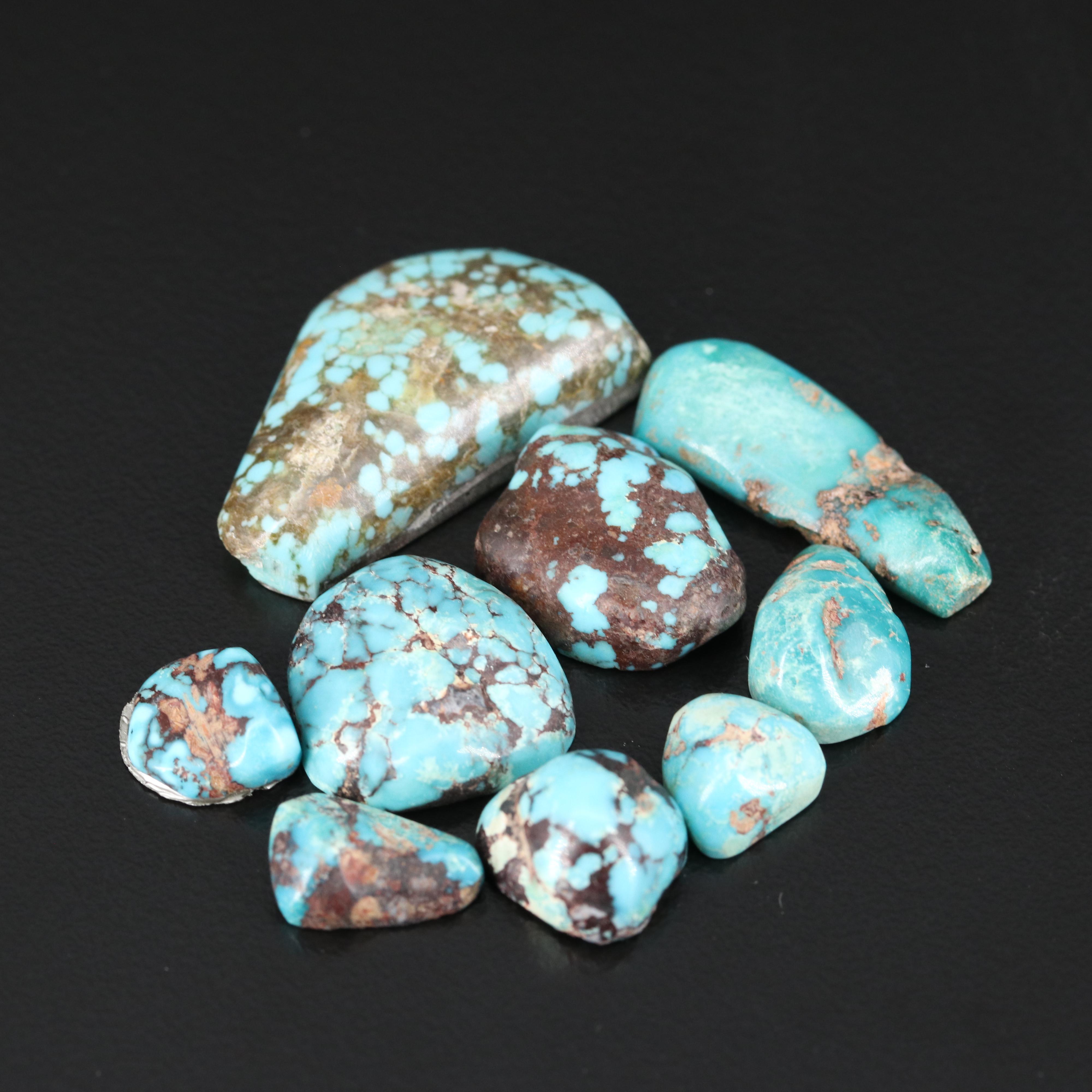 Loose Turquoise, Turquoise Doublet and Imitation Turquoise Assortment