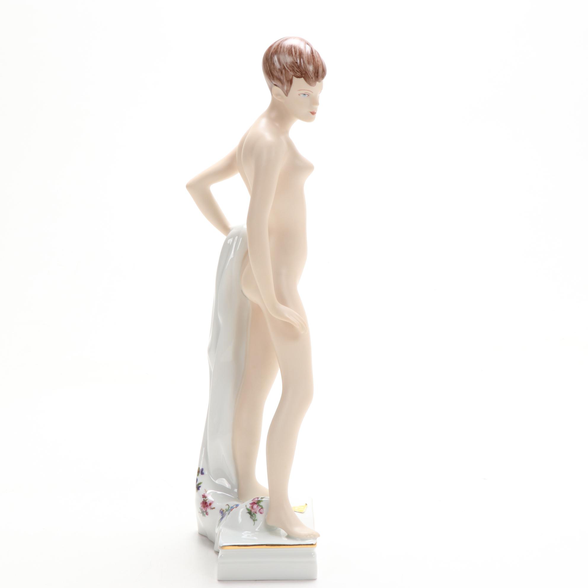 Royal Dux Nude Porcelain Figurine Designed by Jiří Černoch
