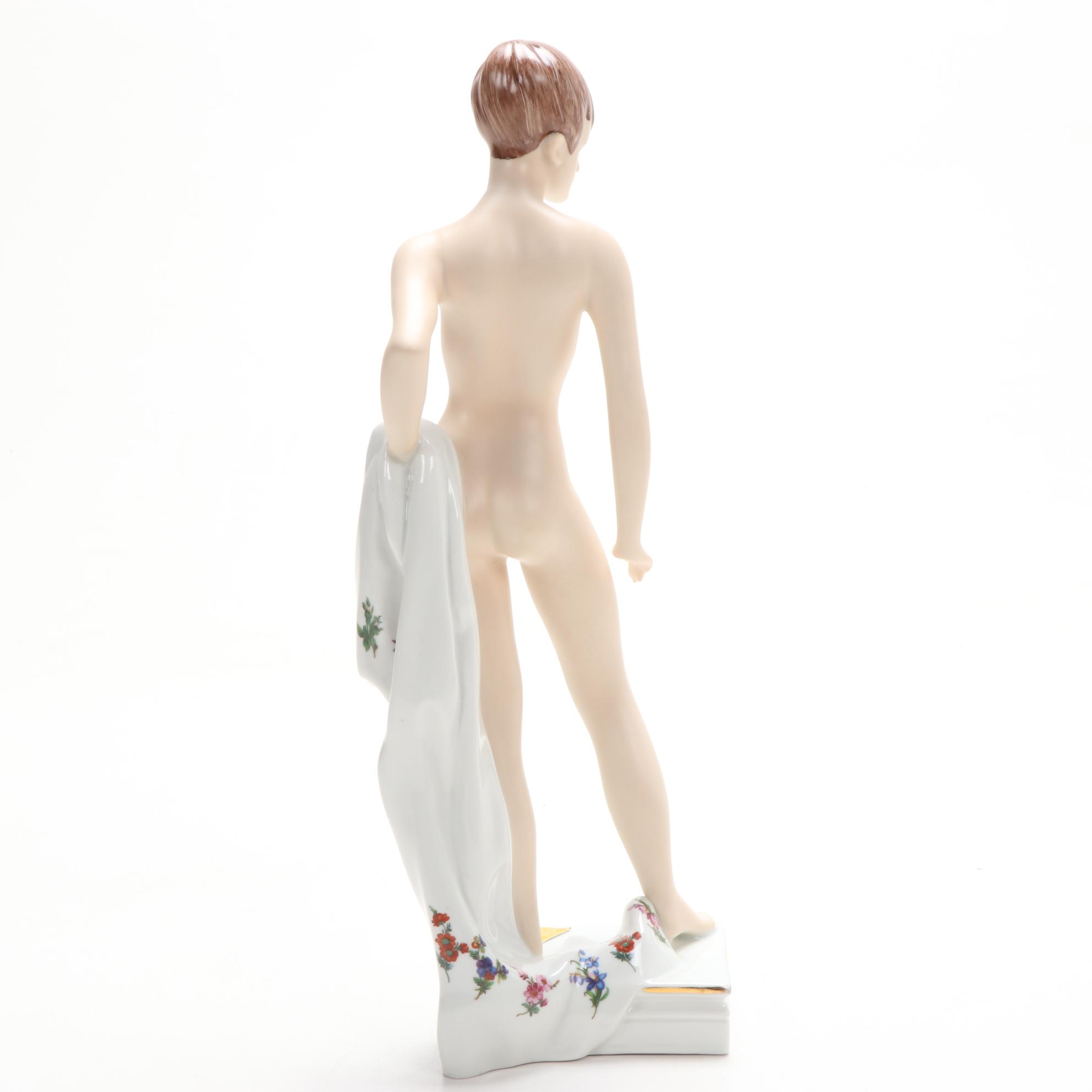 Royal Dux Nude Porcelain Figurine Designed by Jiří Černoch