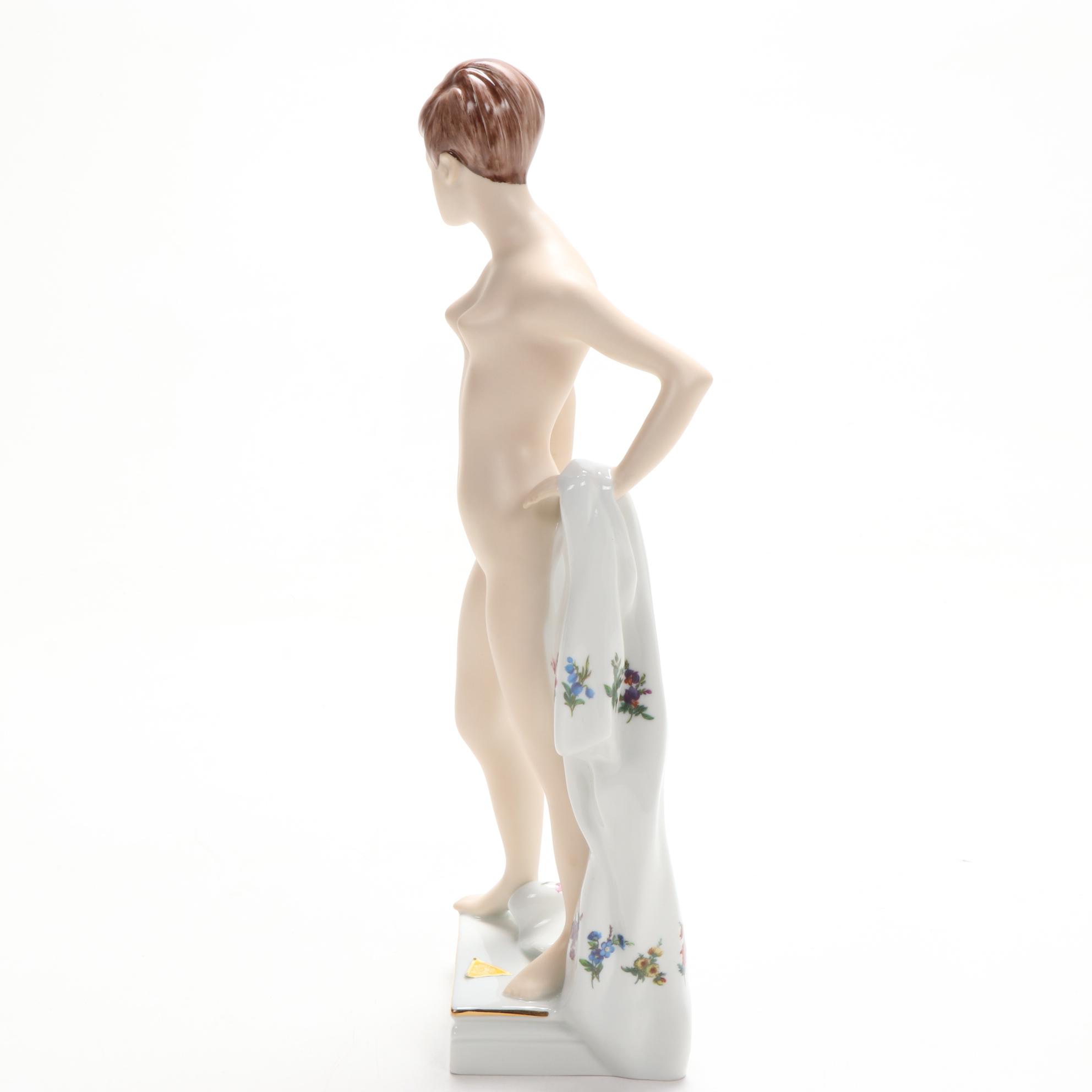 Royal Dux Nude Porcelain Figurine Designed by Jiří Černoch