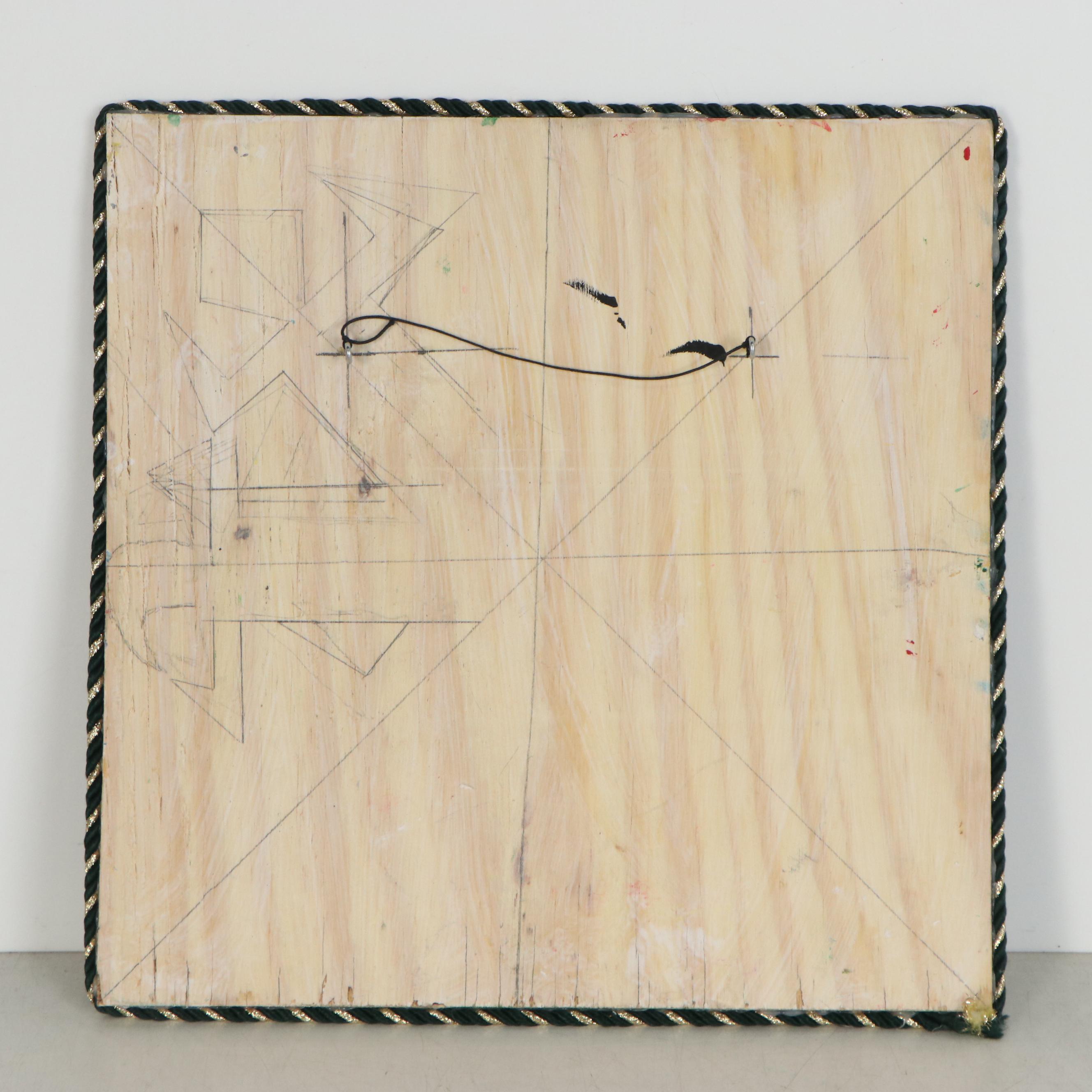 Emory Biko Mixed Media Painting of Adinkra Symbol "Gye Nyame"