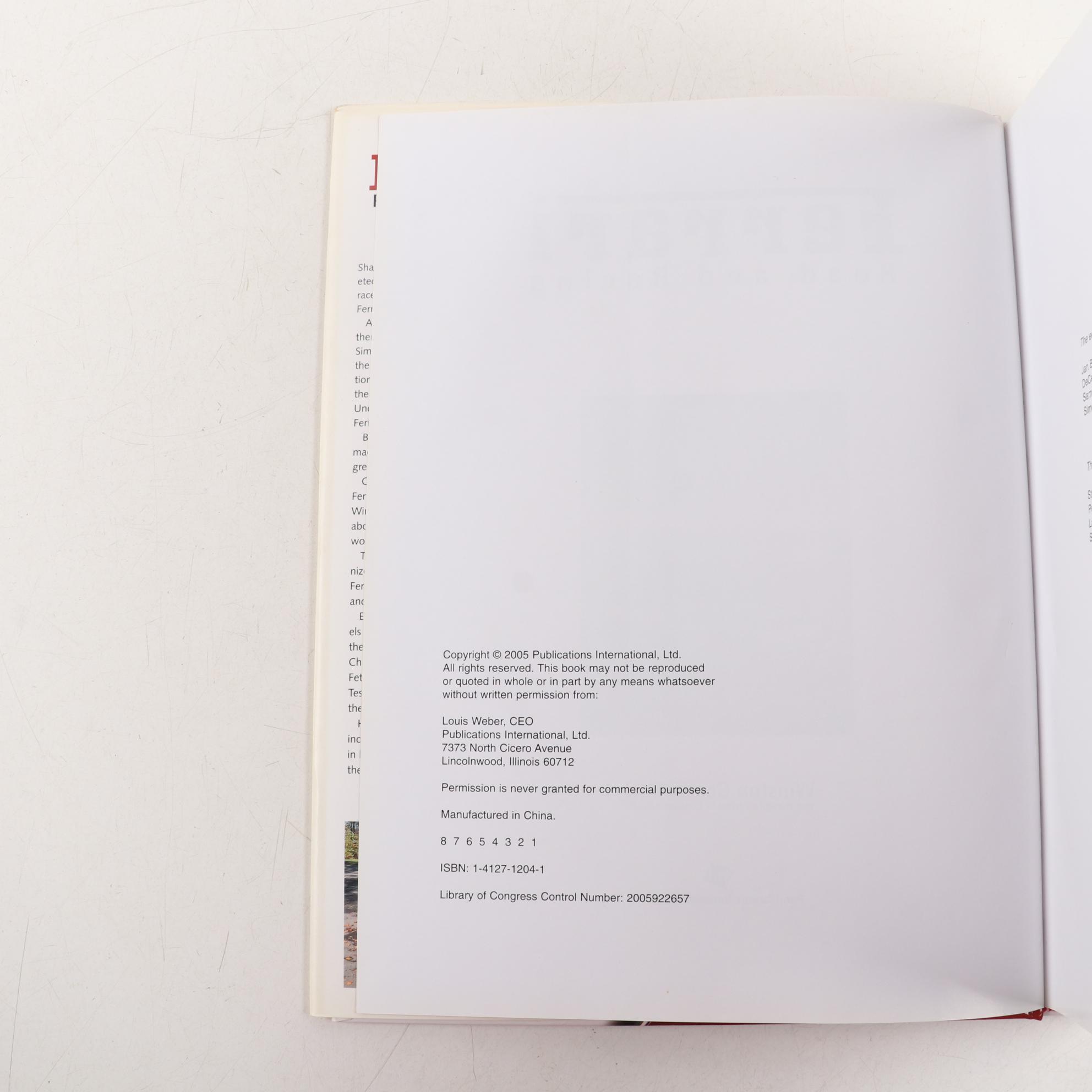 First Edition "Ferrari: Road and Racing" by Winston Goodfellow and More