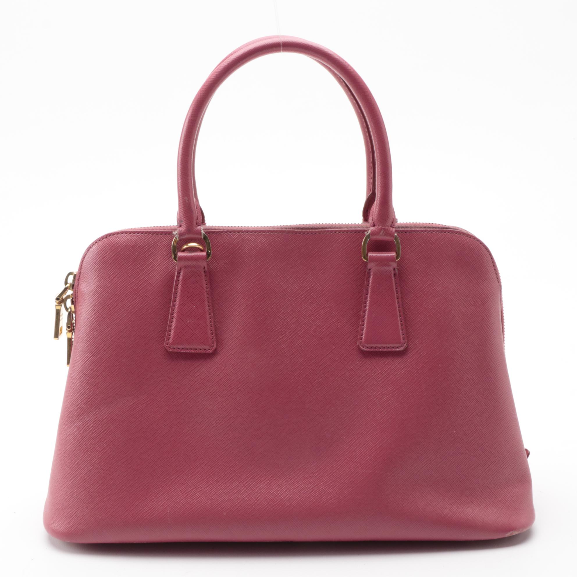 Prada Galleria Bag in Pink Saffiano Leather