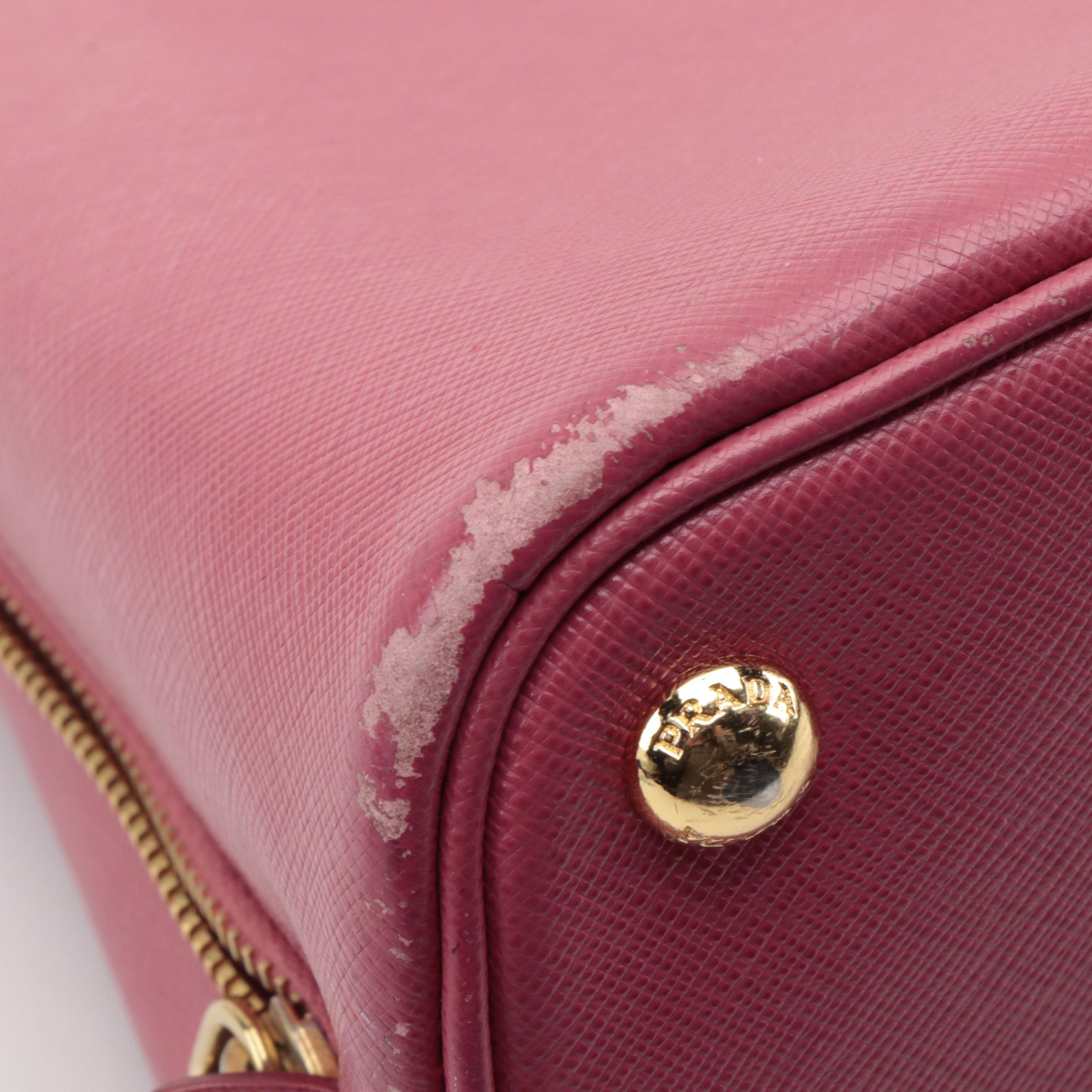 Prada Galleria Bag in Pink Saffiano Leather