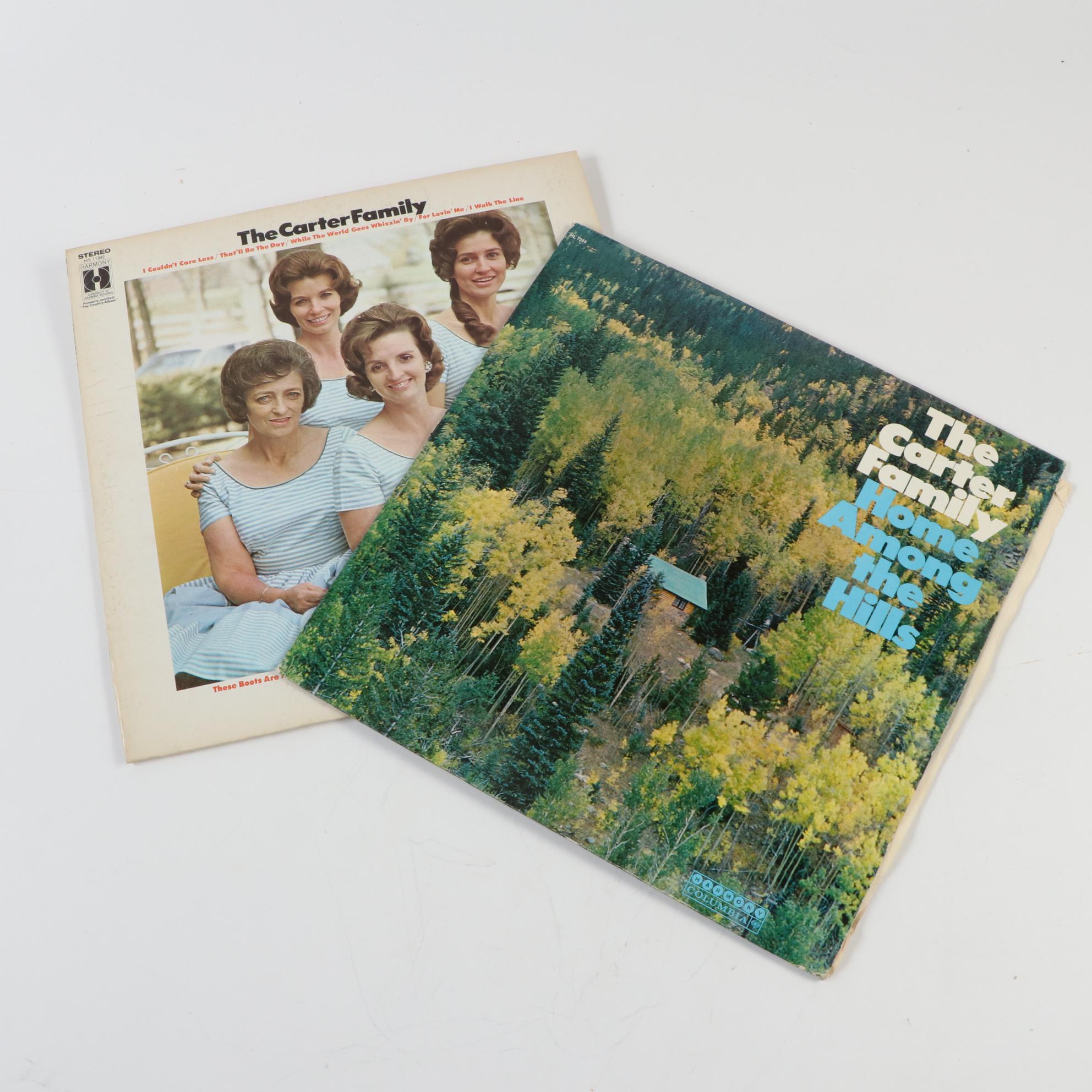 Johnny Cash, John Denver, Merle Haggard, and Other LP Vinyl Records, Mid-20th C.