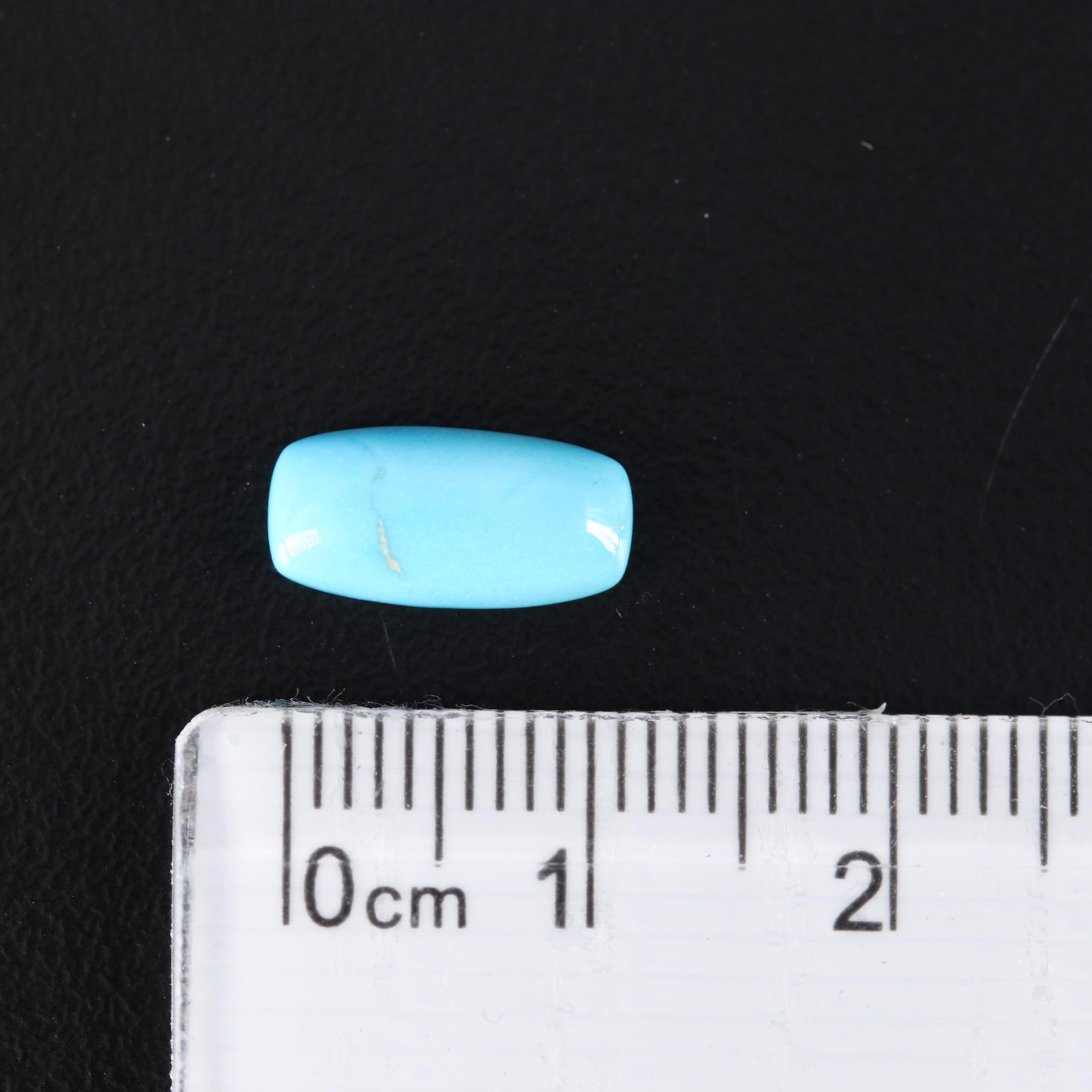 Loose Rectangular Cushion Turquoise Cabochons
