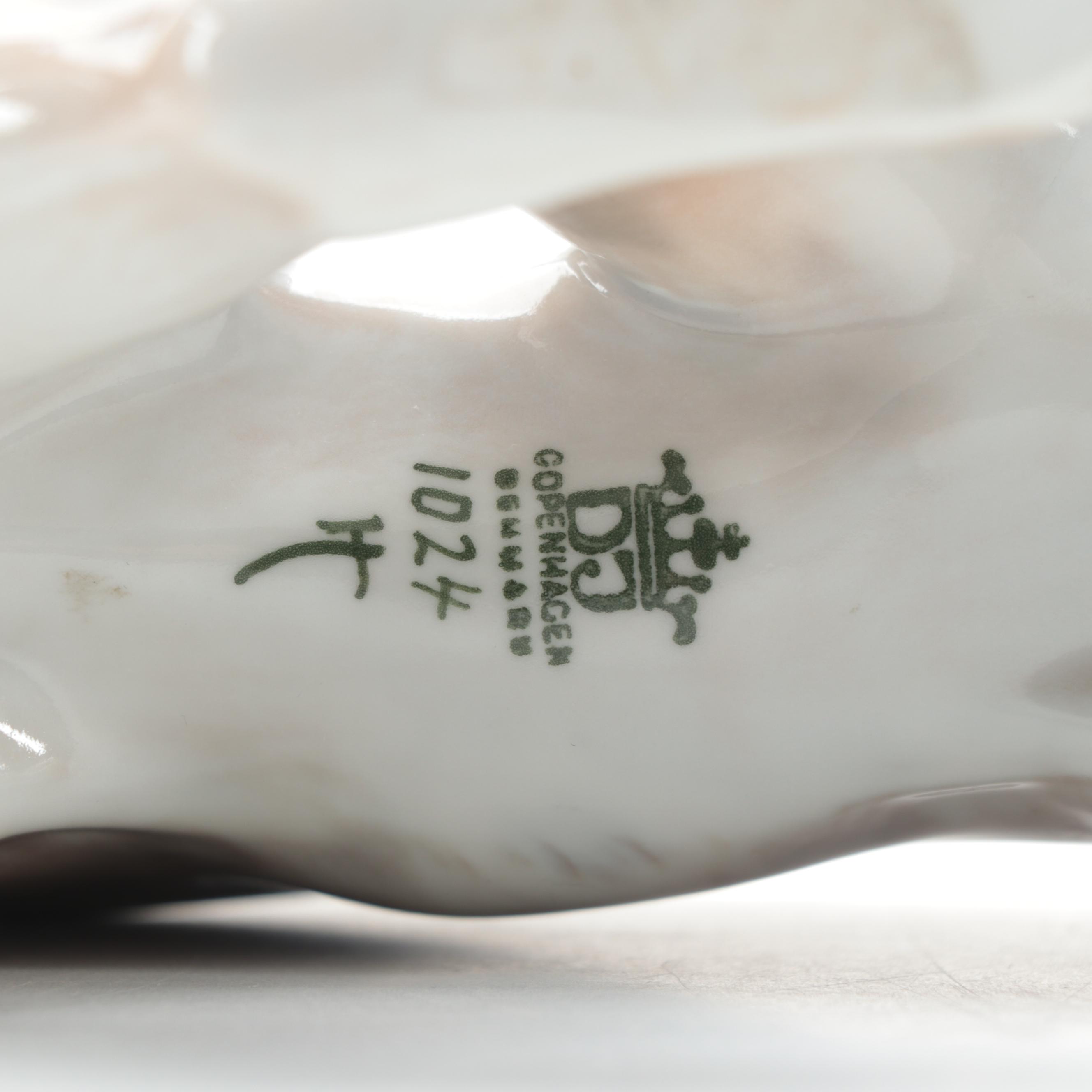 Dahl Jensen of Copenhagen Porcelain Lynx Figurine