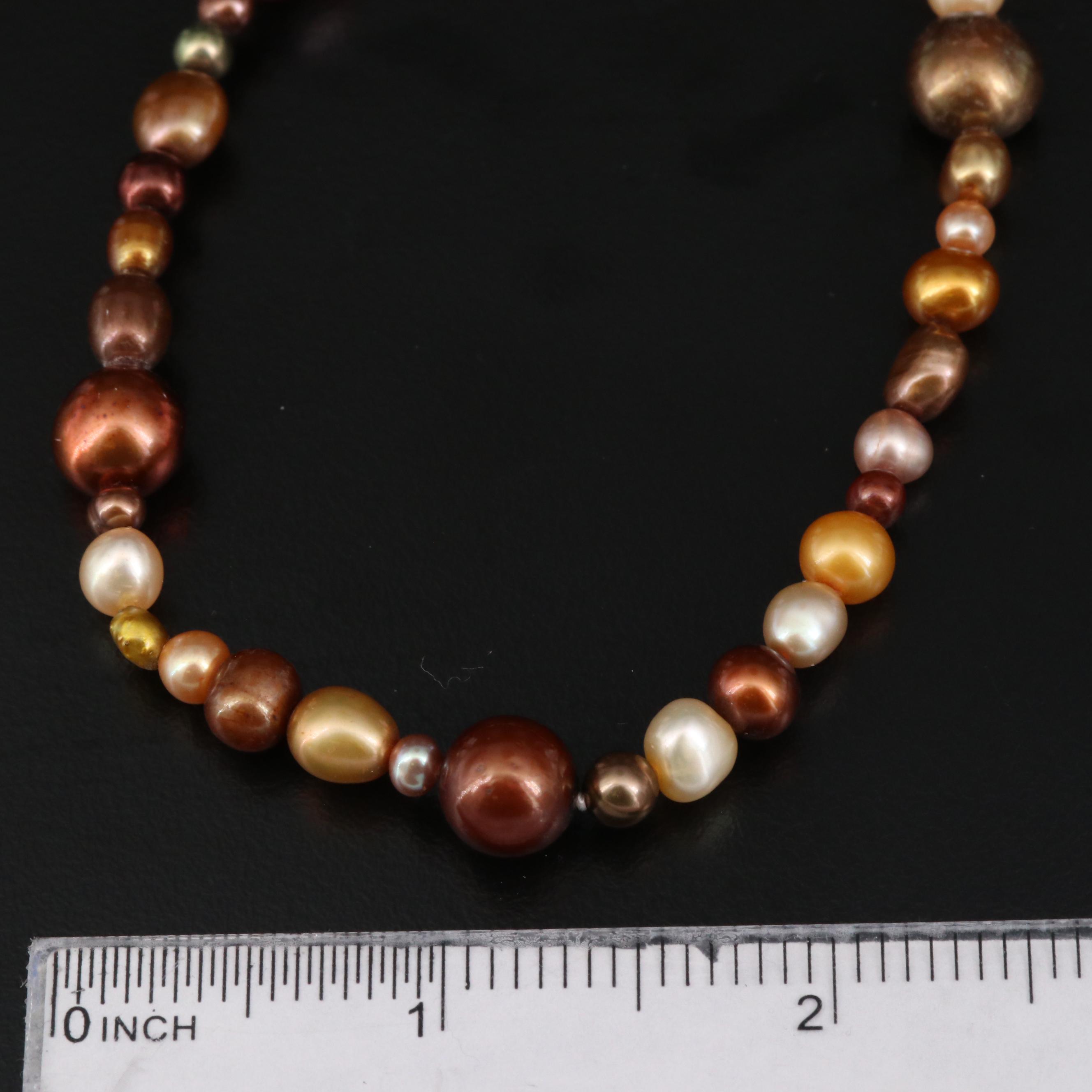 Multi Colored Pearl Necklaces