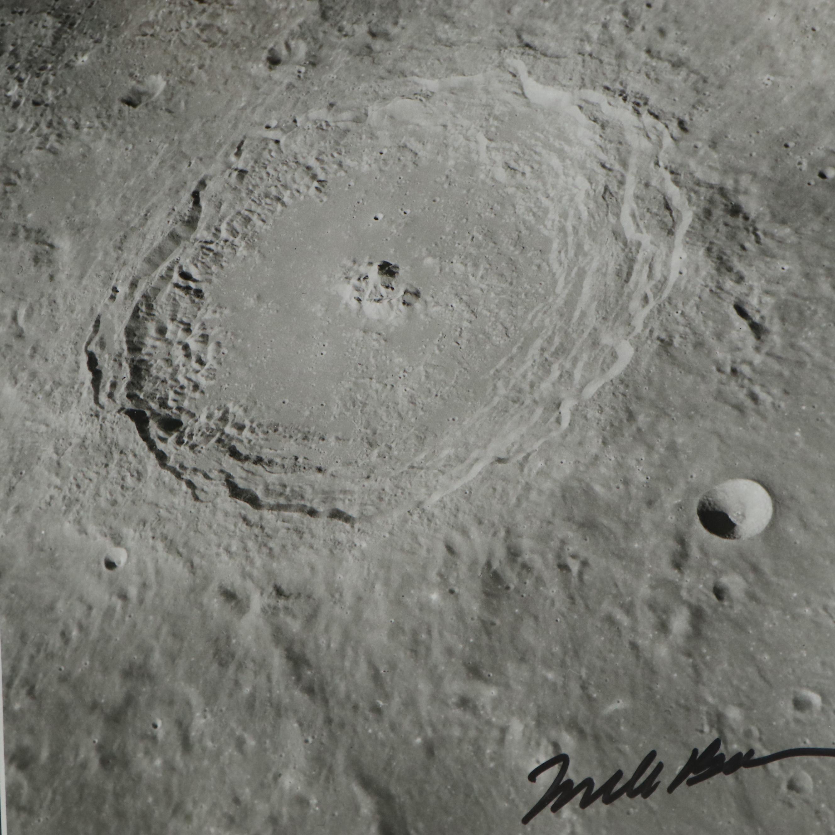 Black-and-White Photographs of Apollo 8 NASA Moon Landing, 1986