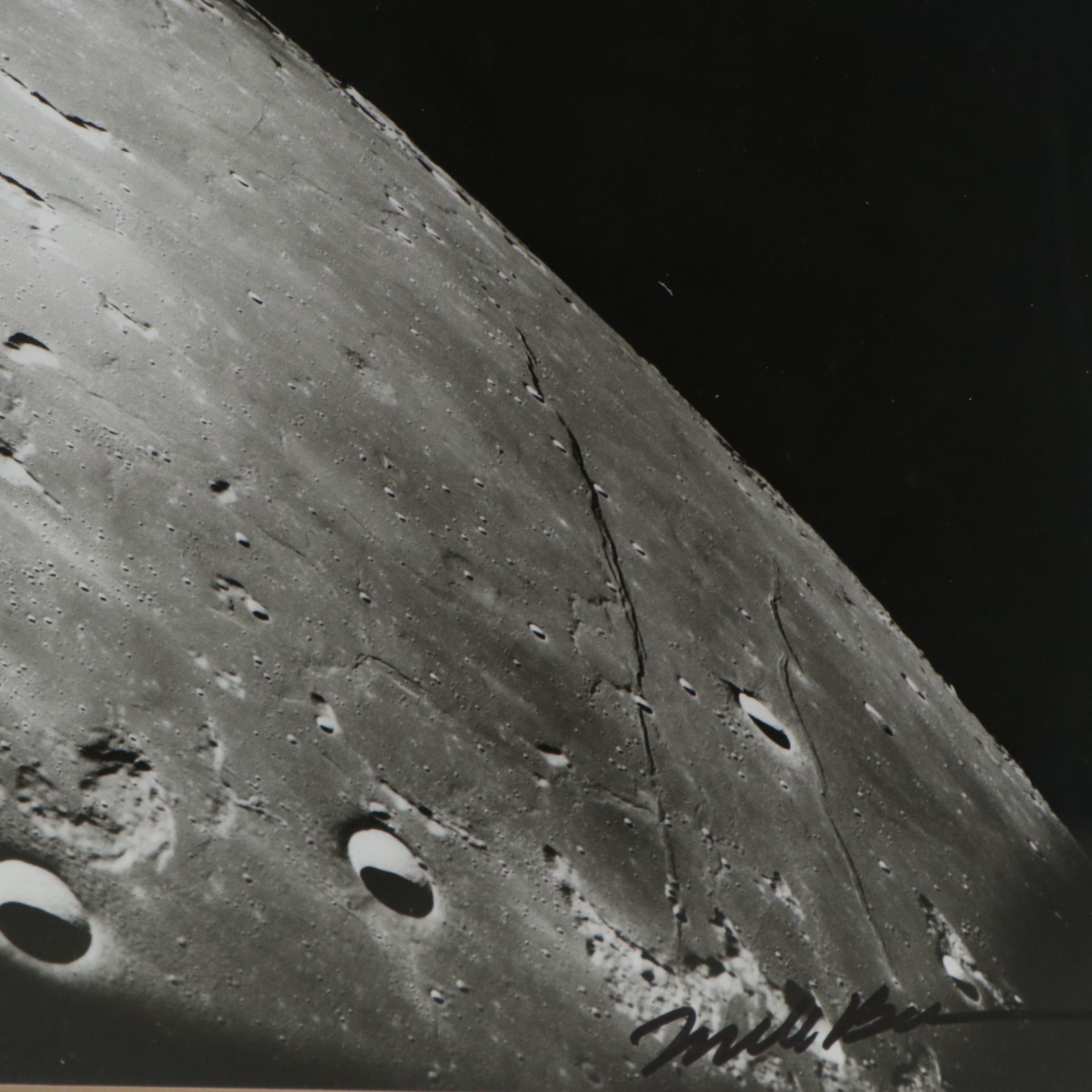 Black-and-White Photographs of Apollo 8 NASA Moon Landing, 1986