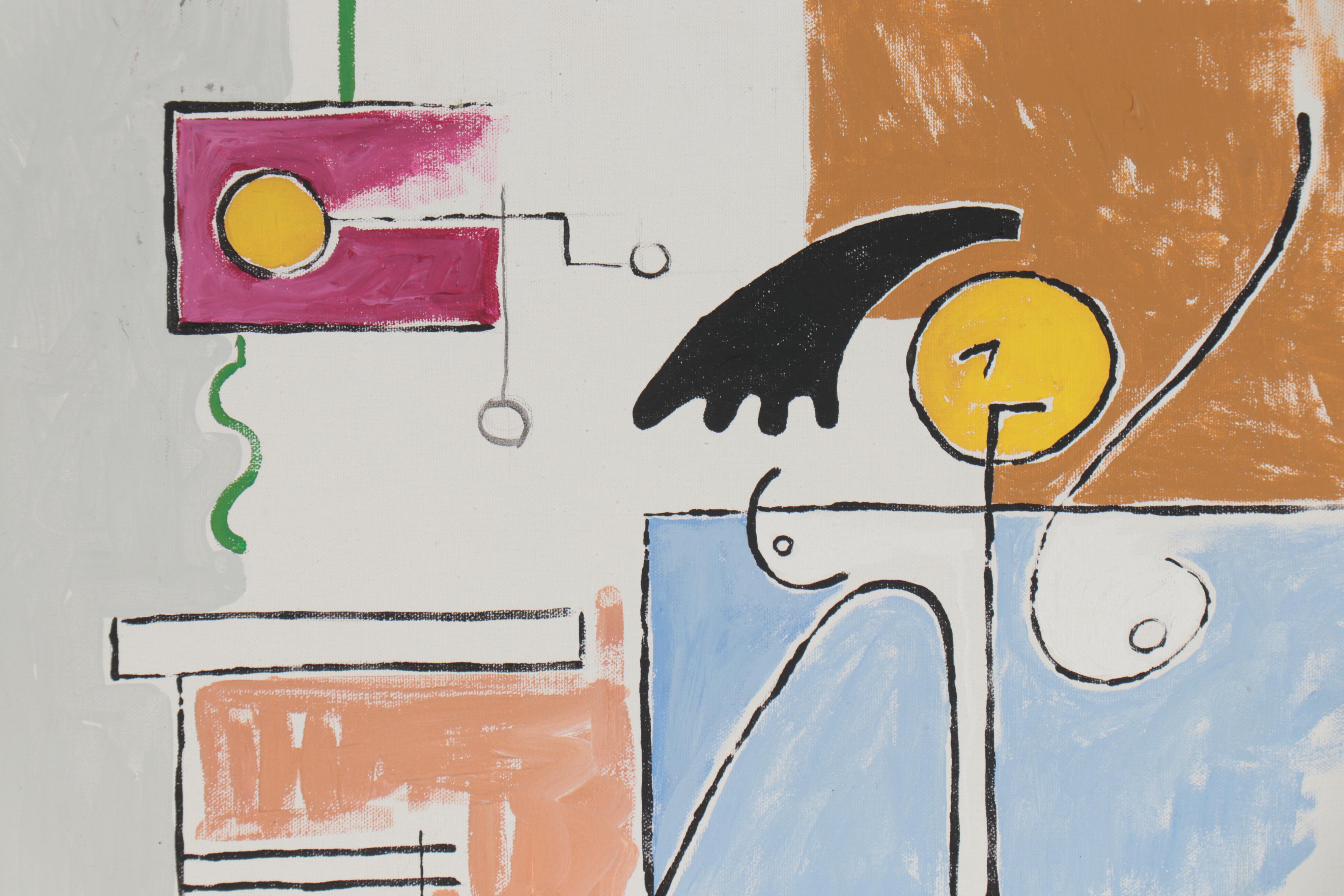 Eduardo Oliva Abstract Acrylic Painting