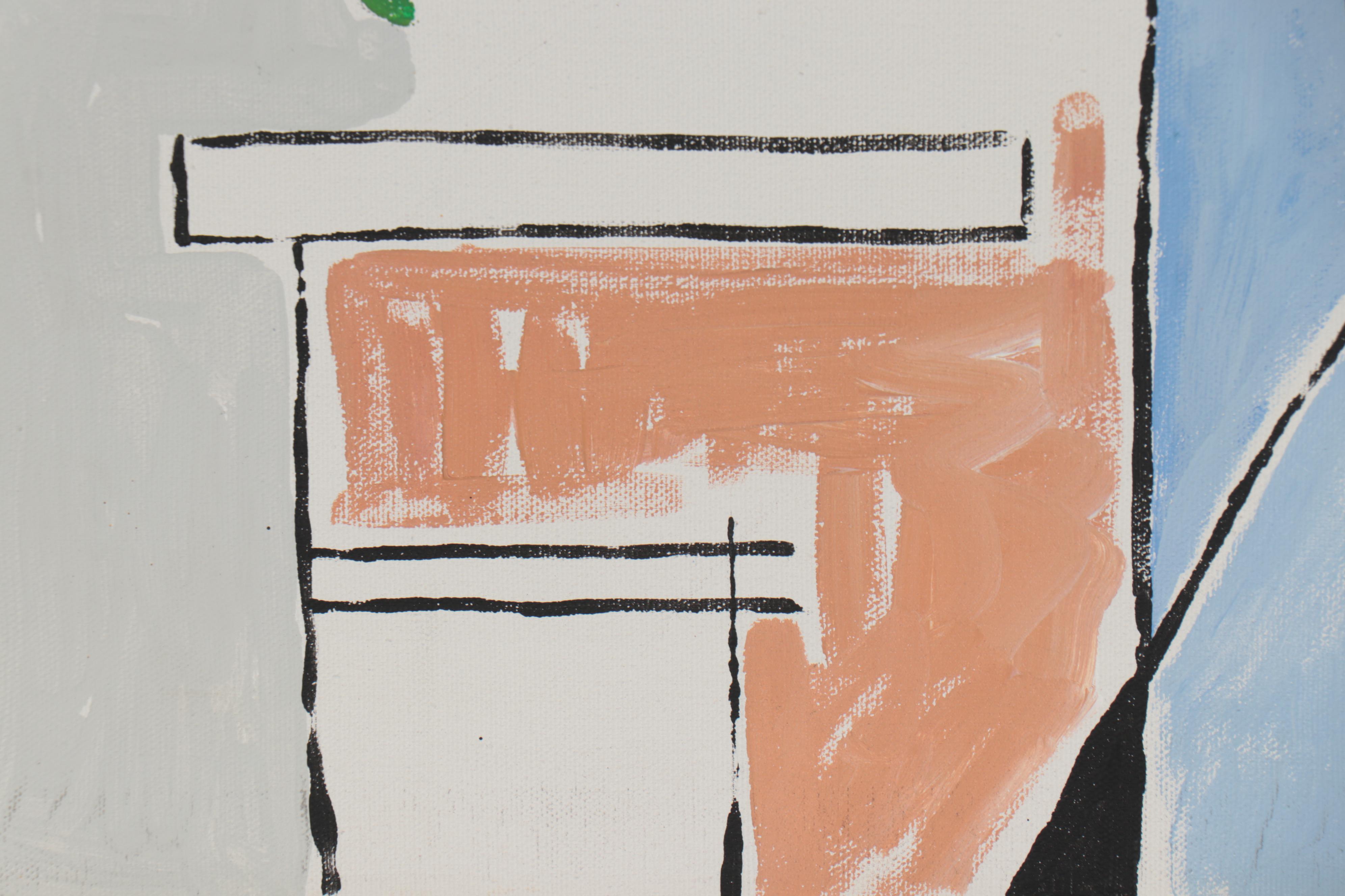 Eduardo Oliva Abstract Acrylic Painting