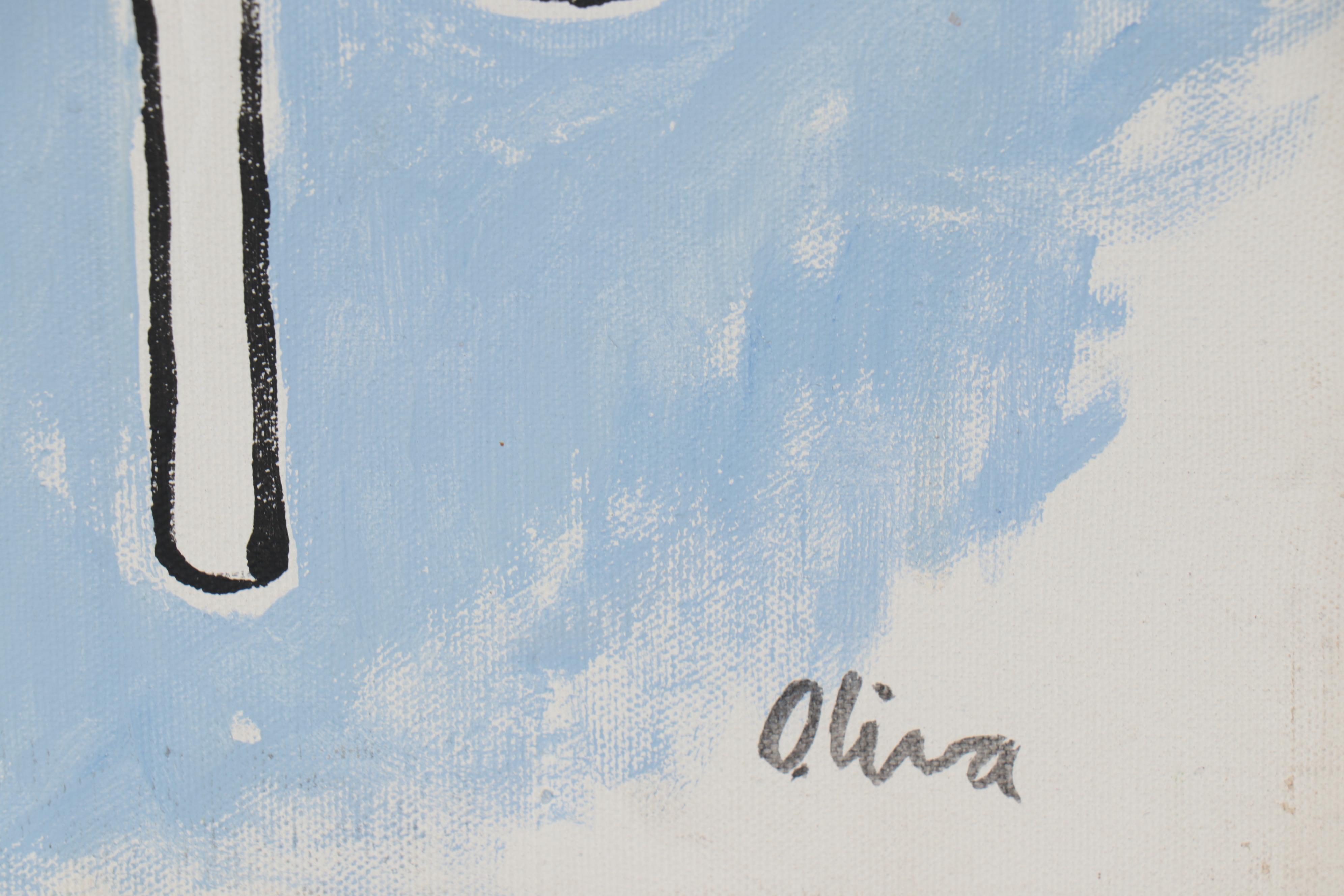 Eduardo Oliva Abstract Acrylic Painting