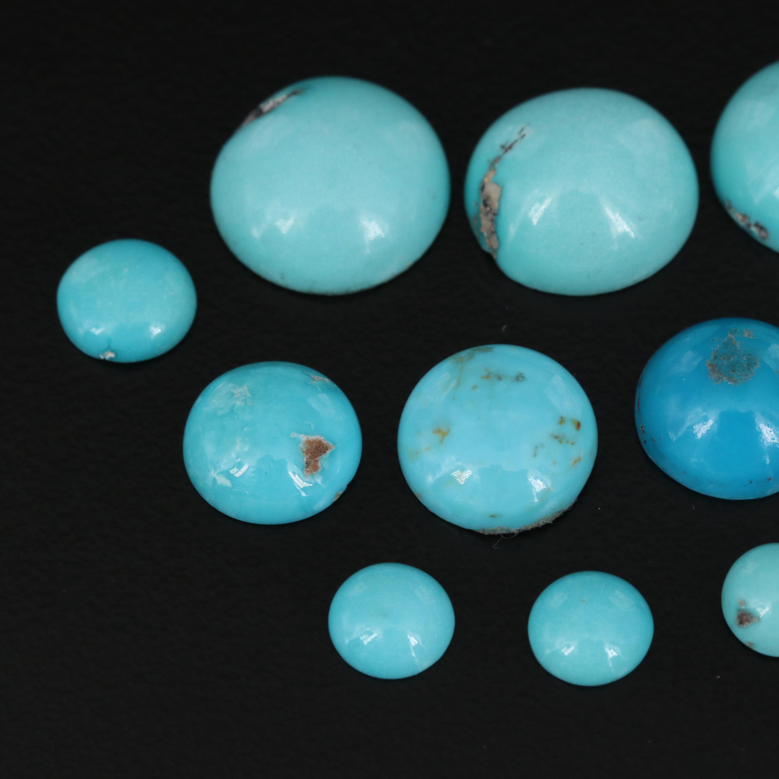 Loose Oval Turquoise Cabochons