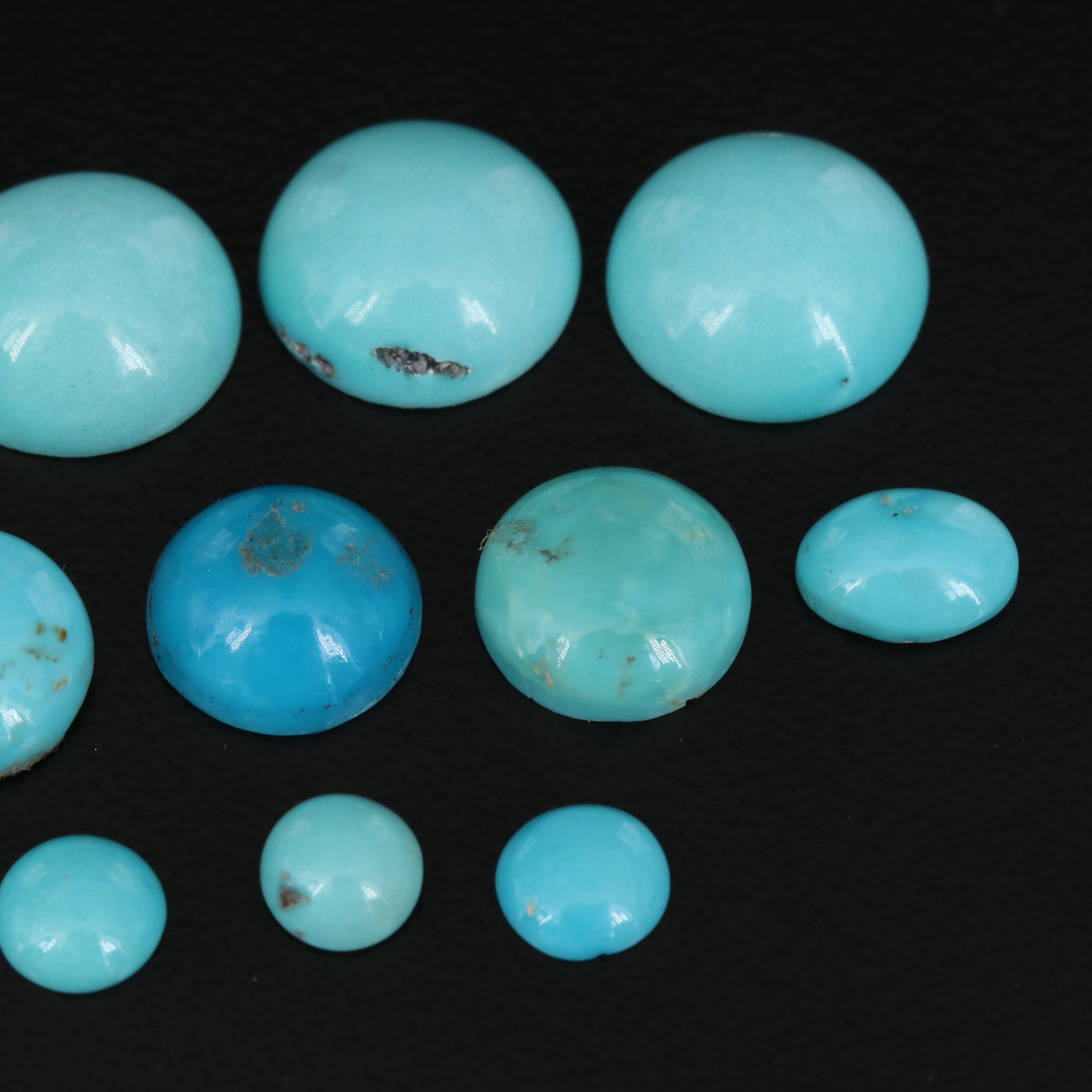 Loose Oval Turquoise Cabochons