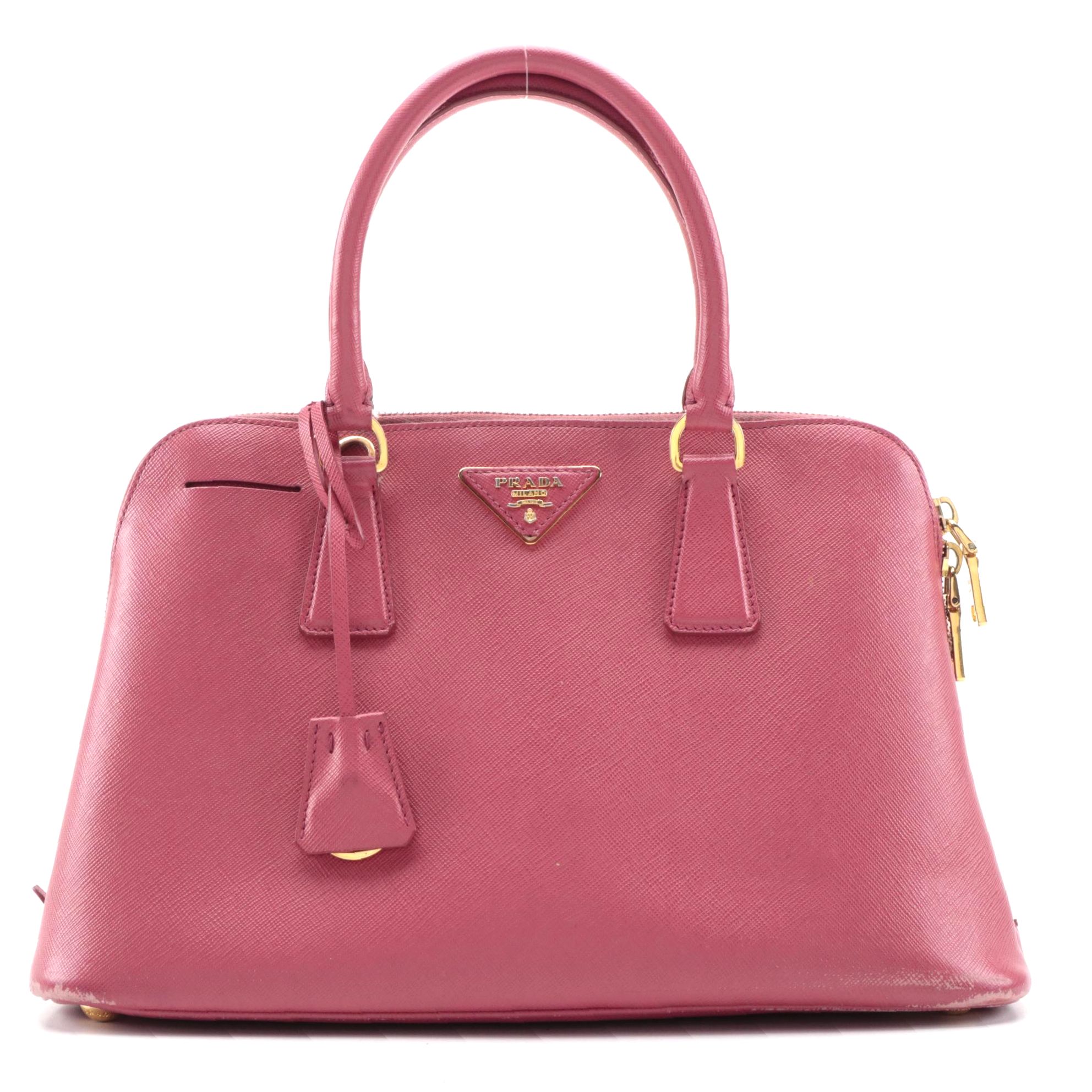 Prada Galleria Bag in Pink Saffiano Leather
