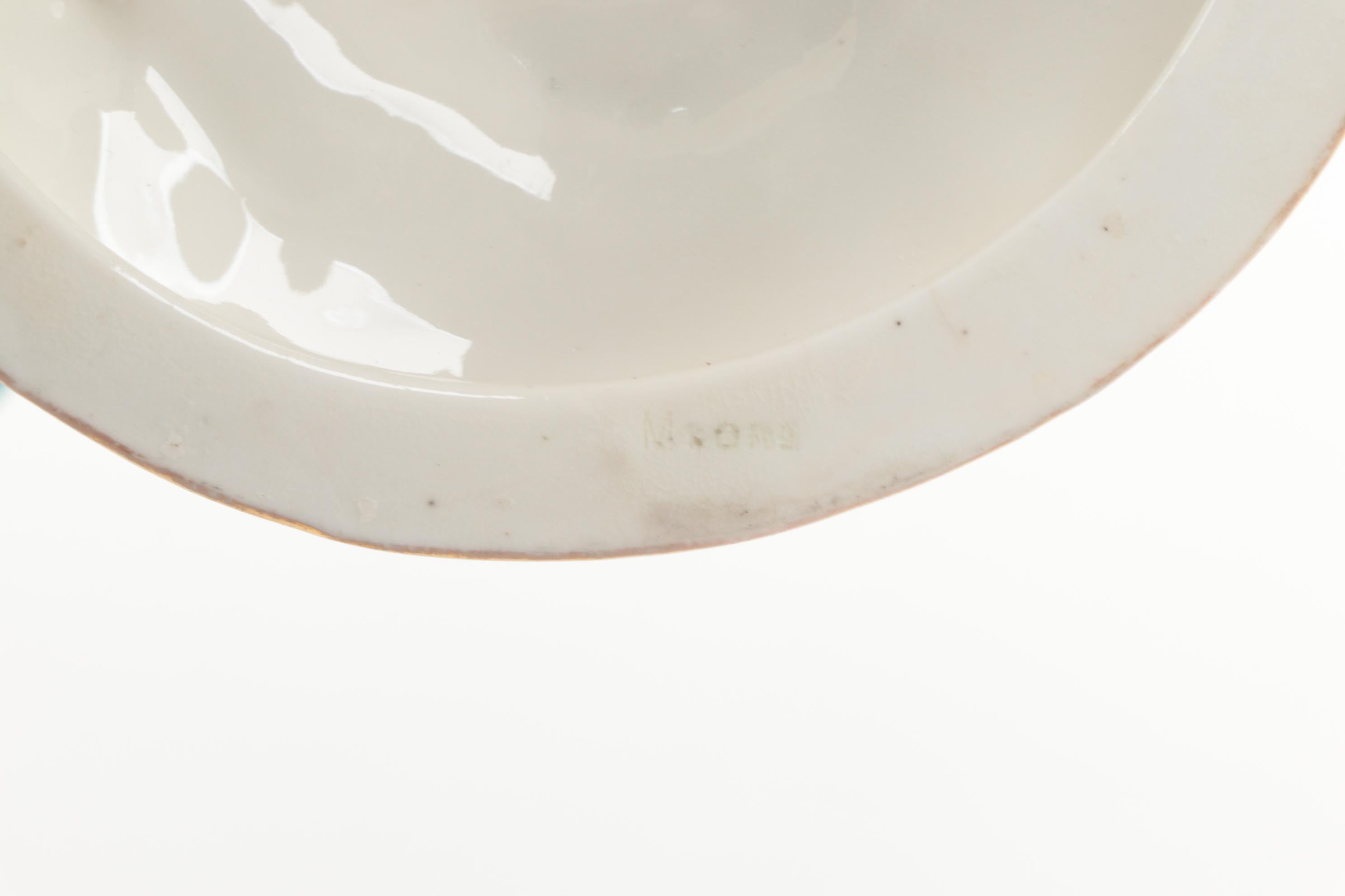 Bernard Moore Pottery of England Figural Perched Owl Candelabra, circa 1910