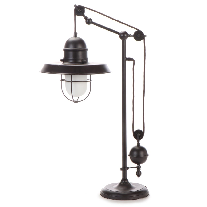 Industrial Chic Cantilevered Suspension Light Lamp