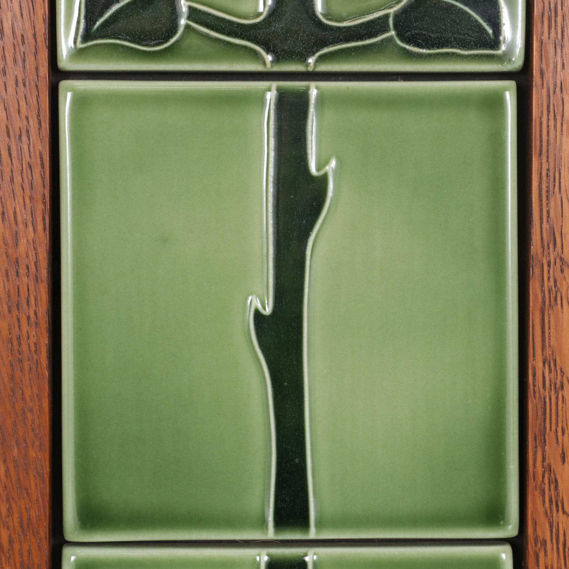 Rookwood Pottery "Eden Rose" Framed Ceramic Tiles, 2007