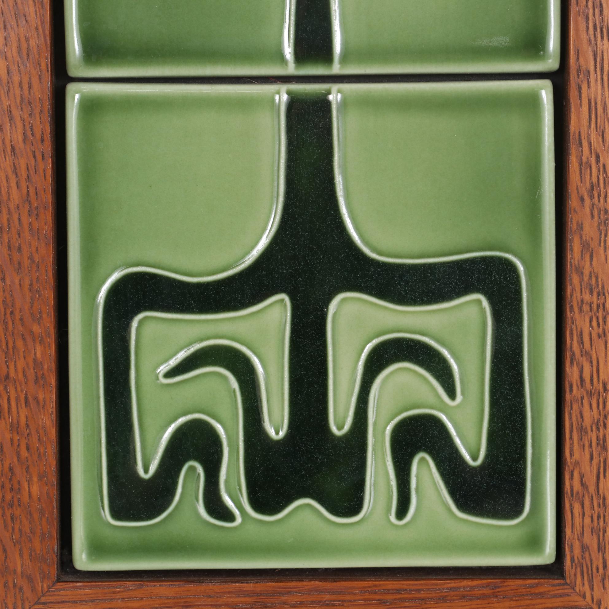 Rookwood Pottery "Eden Rose" Framed Ceramic Tiles, 2007