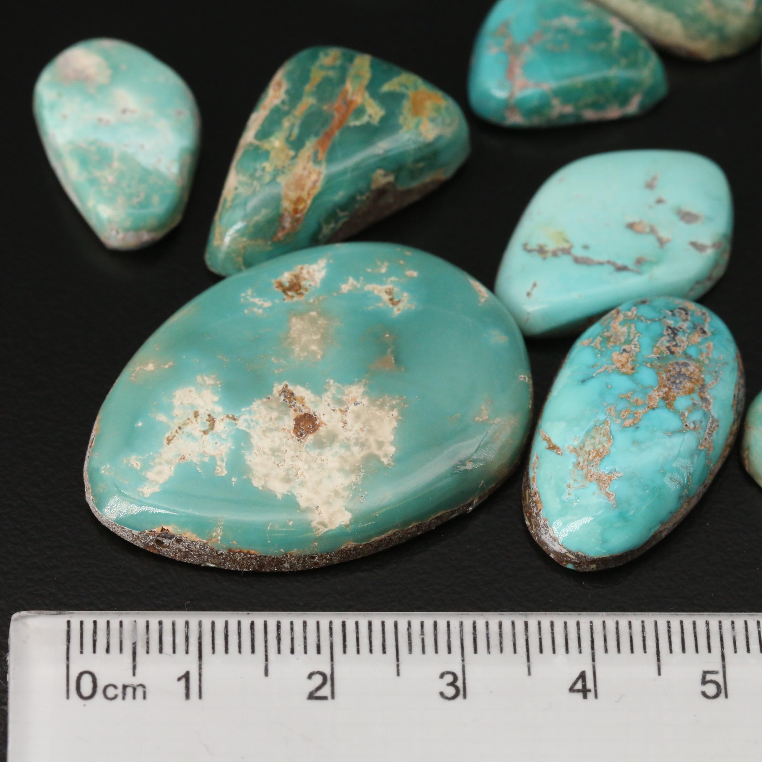 Loose Turquoise Doublet Cabochons
