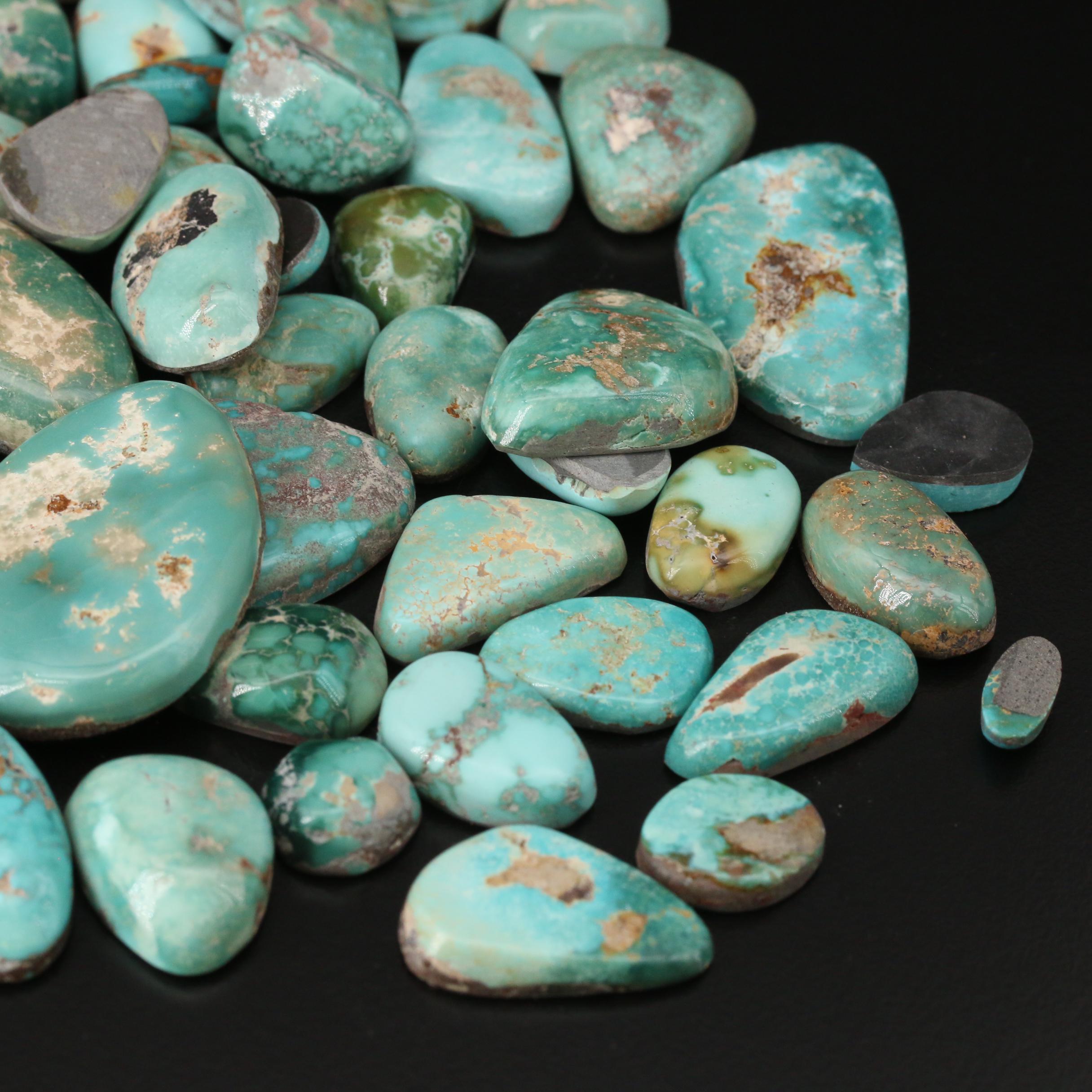 Loose Turquoise Doublet Cabochons