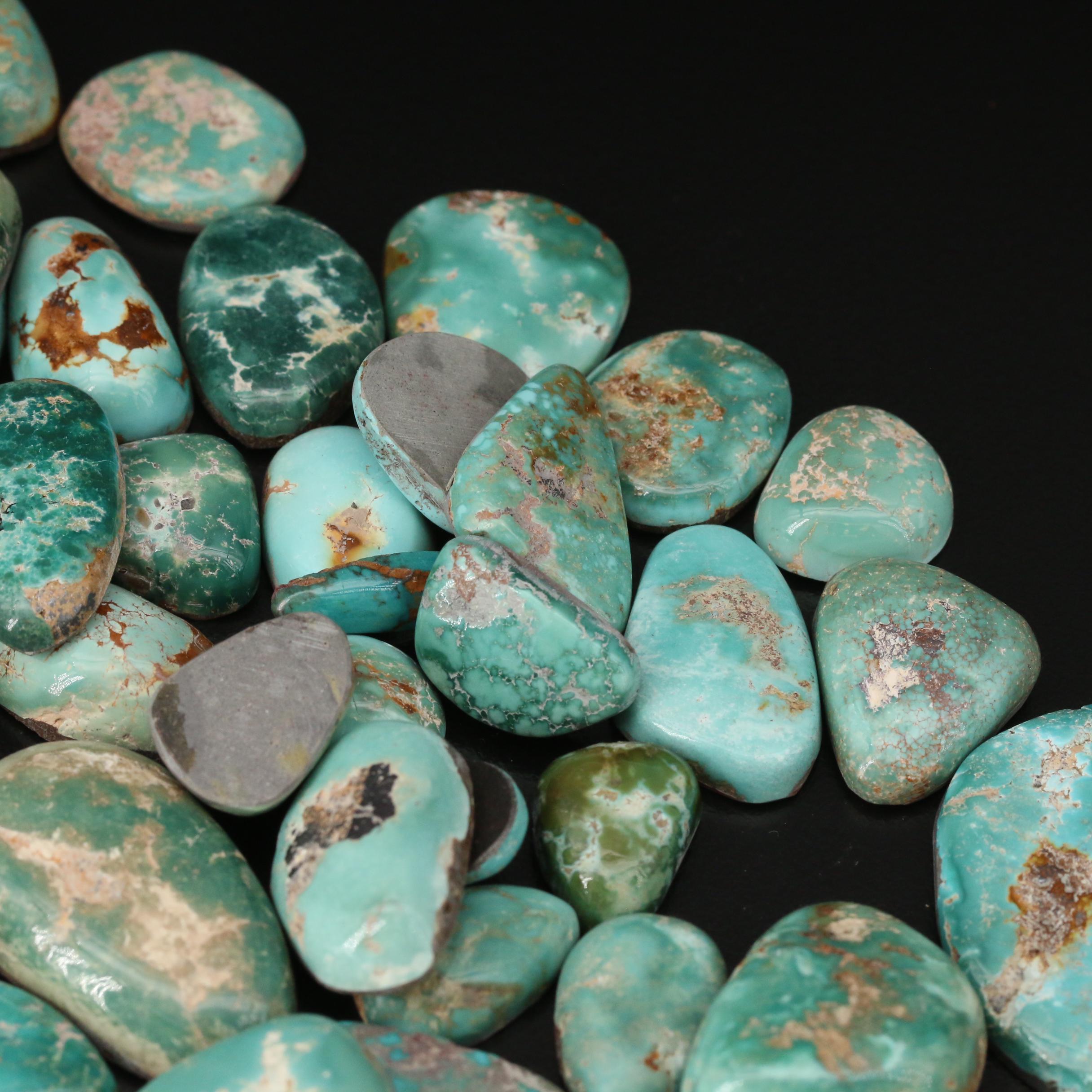 Loose Turquoise Doublet Cabochons
