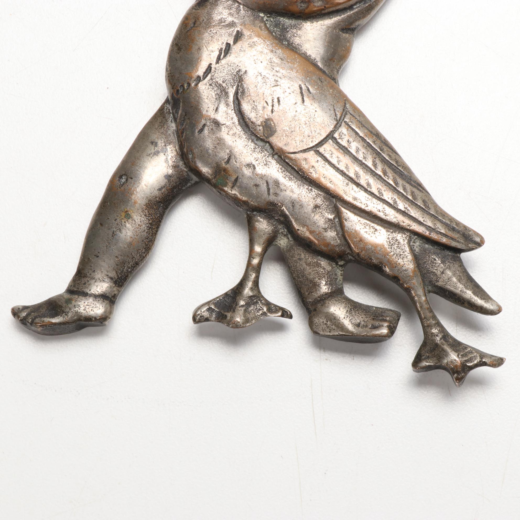 Cast Bronze Paperweight of Boy Strangling Goose after Boëthus