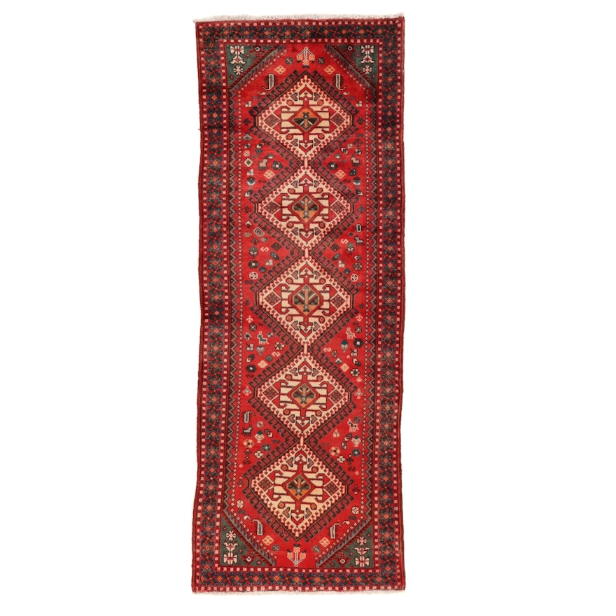 3'5 x 9'6 Hand-Knotted Northwest Persian Long Rug, circa 1970s