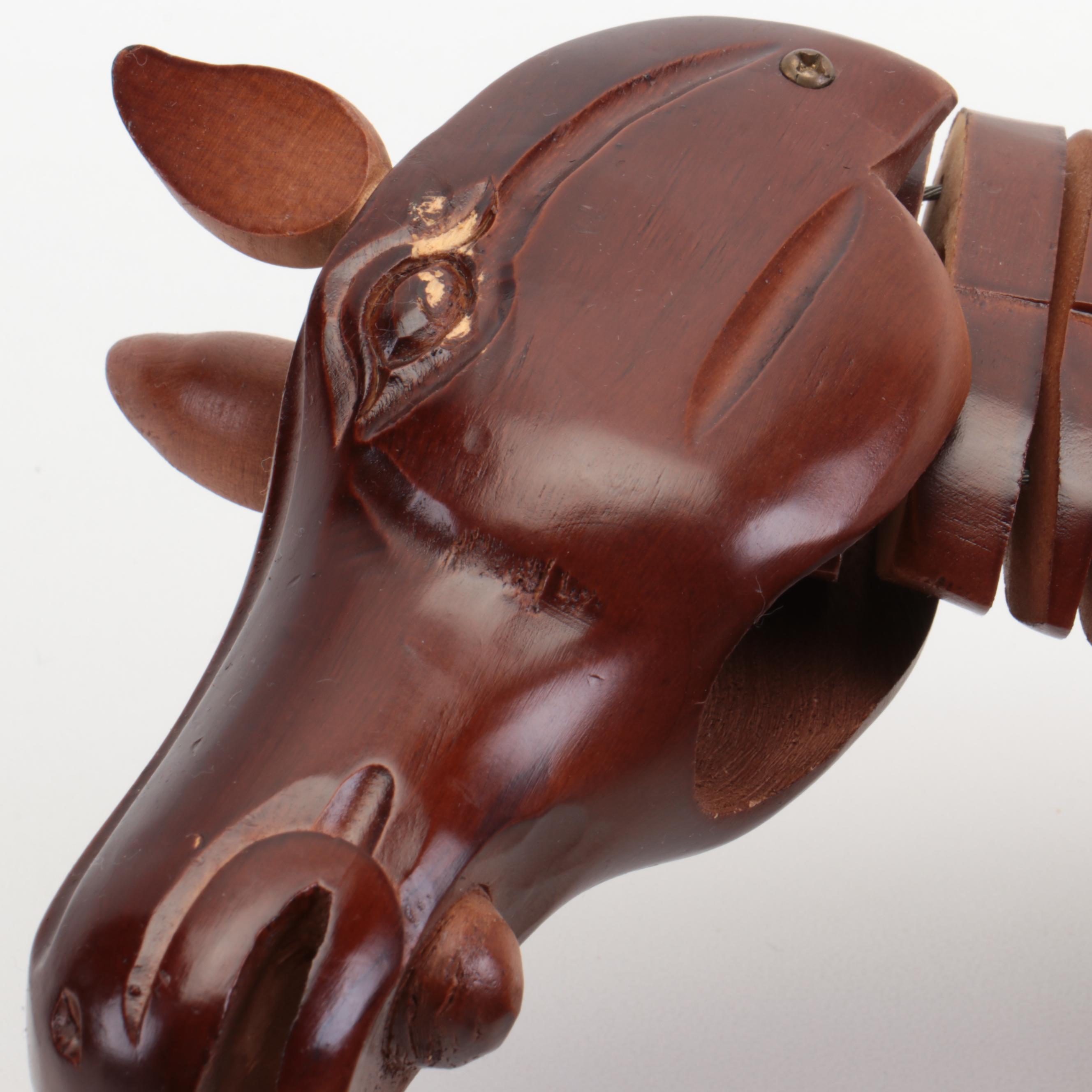 Artist's Wooden Articulated Drawing Horse Mannequin