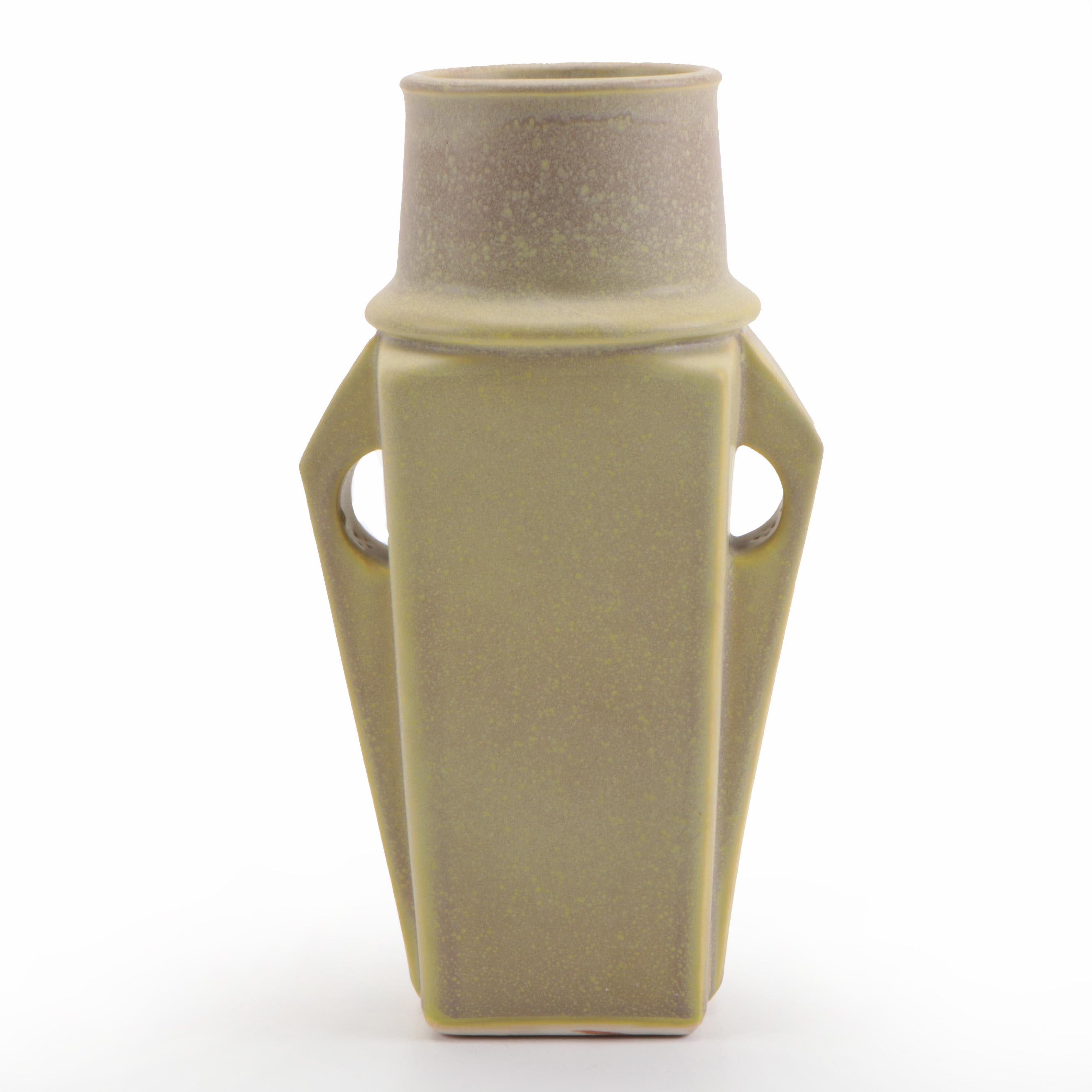 Jemerick Prairie Series Sage Green Art Pottery Vase, Late 20th Century