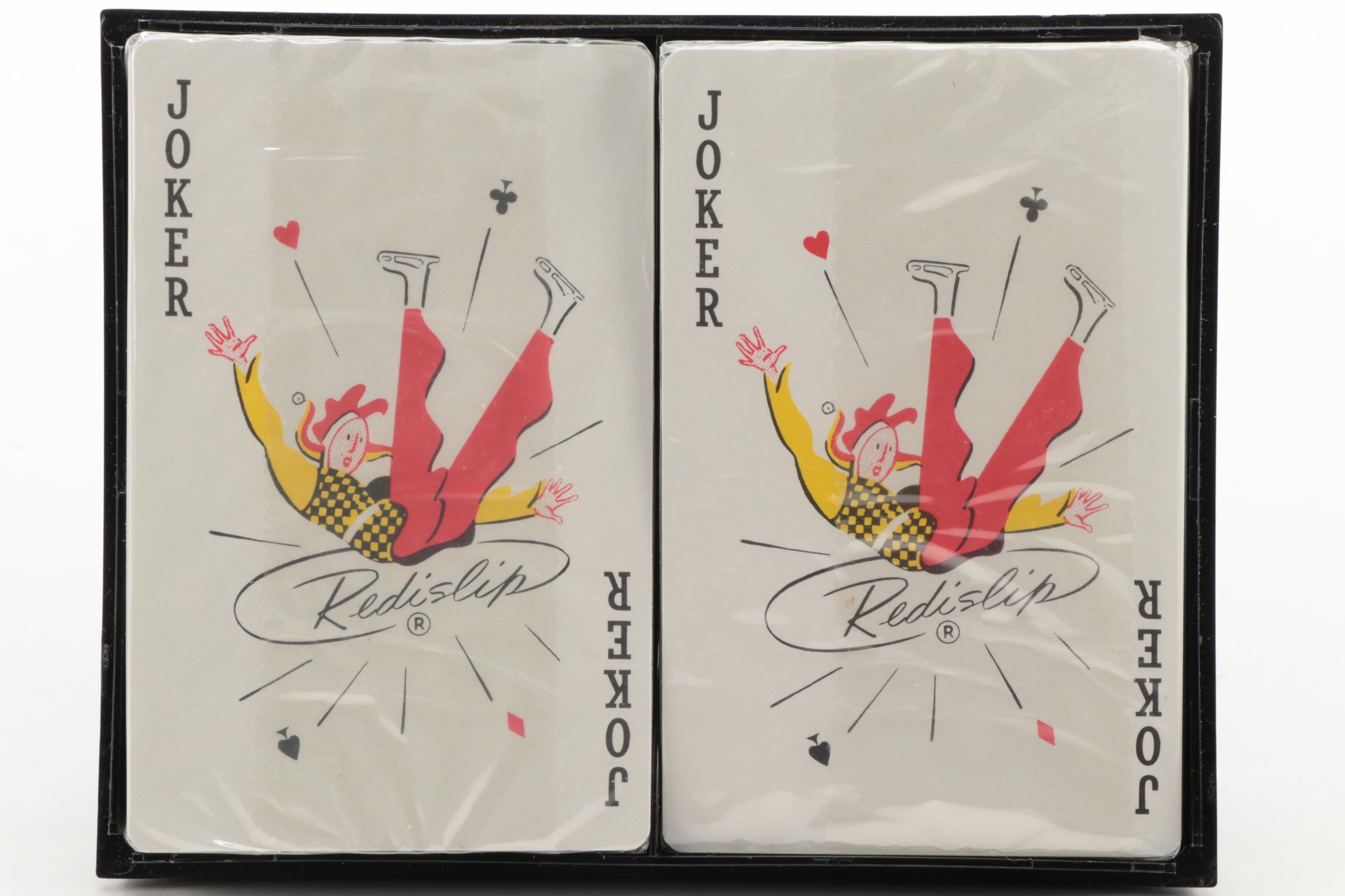 "Tote Ticket" Playing Cards with Embossed Brass Equestrian Motif Card Dish