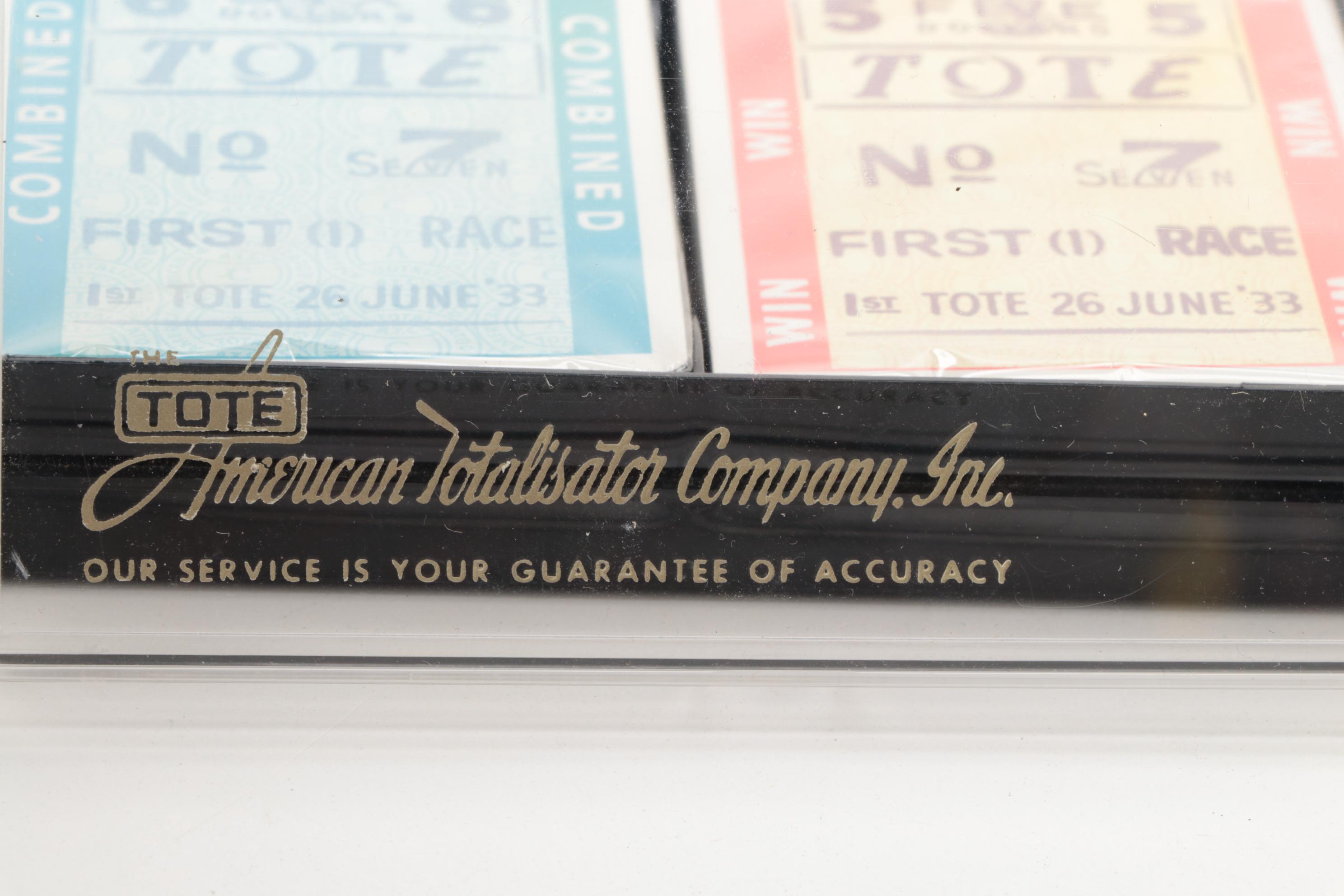 "Tote Ticket" Playing Cards with Embossed Brass Equestrian Motif Card Dish