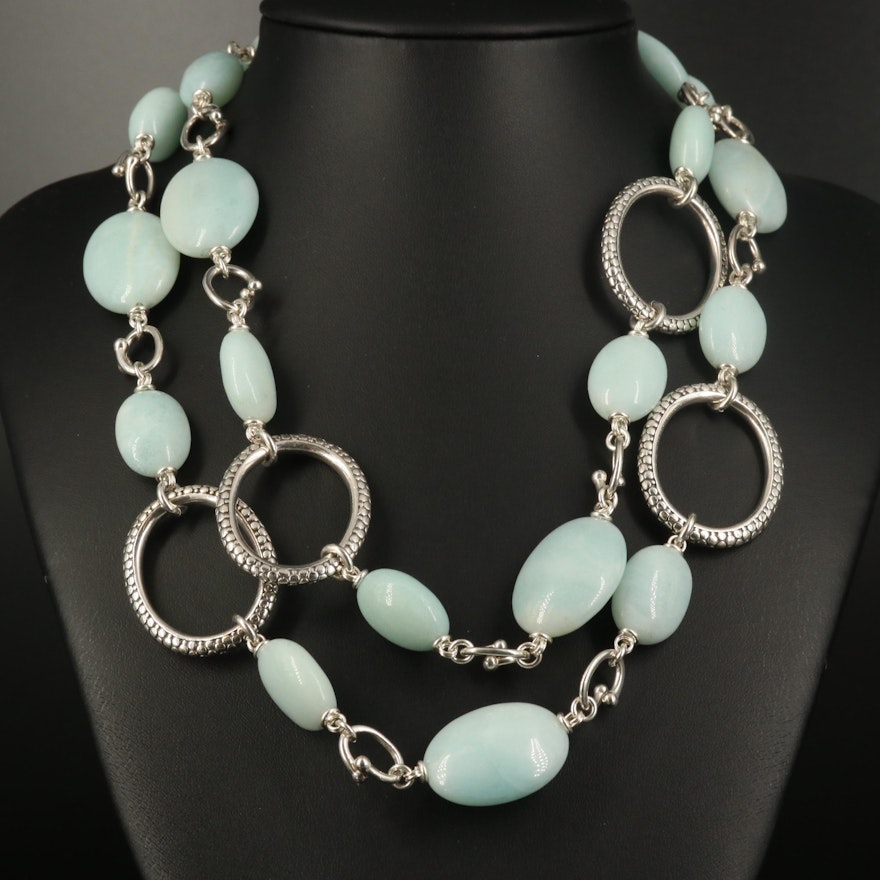 Michael Dawkins Sterling Quartzite Necklace