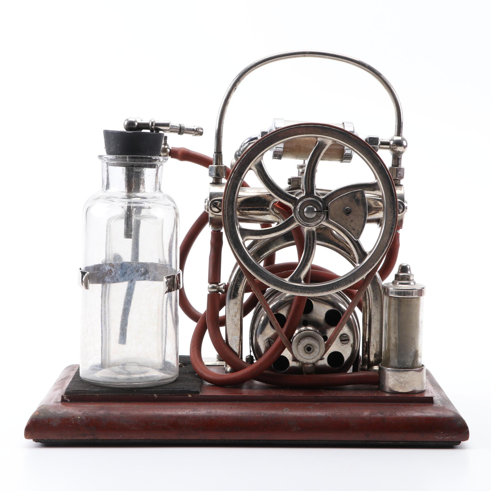 C.M. Sorenson Chloroform Pumping Medical Machine in Walnut Case, Late 19th C.