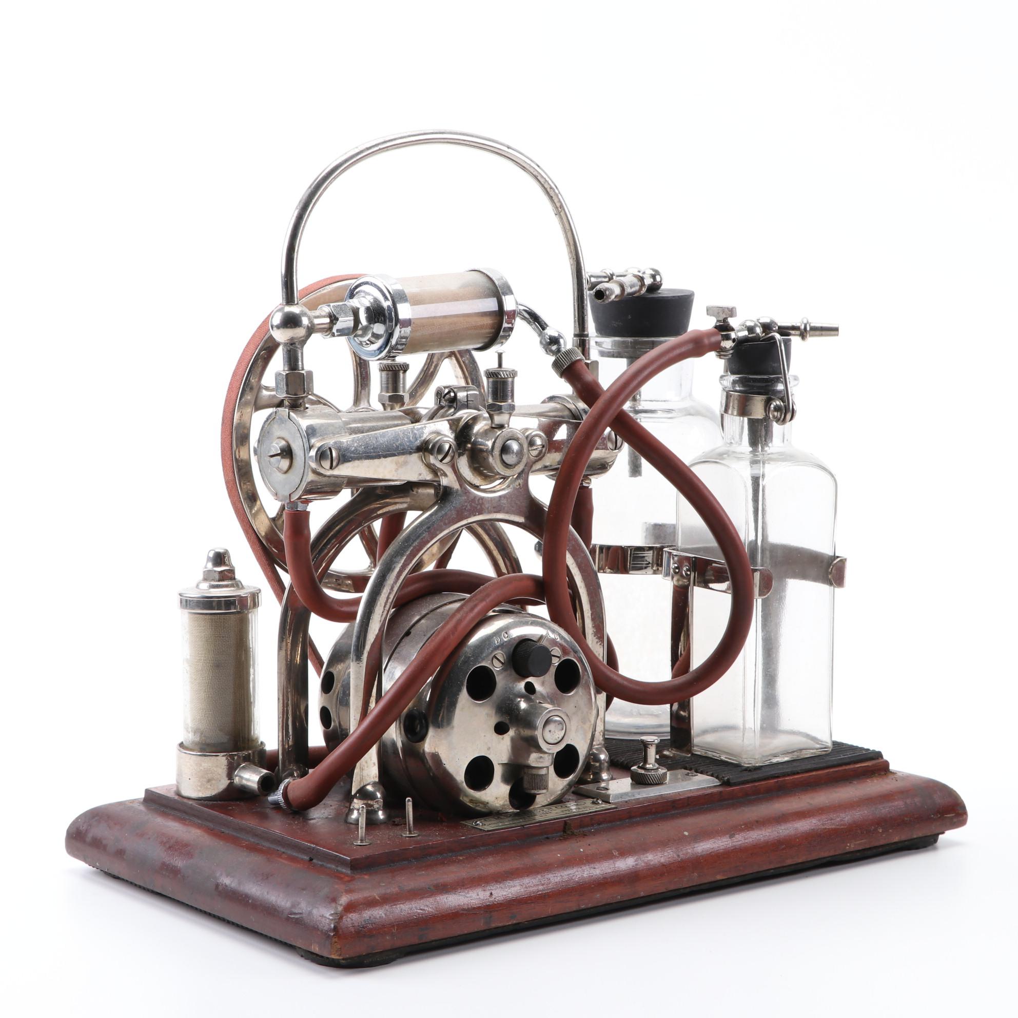 C.M. Sorenson Chloroform Pumping Medical Machine in Walnut Case, Late 19th C.