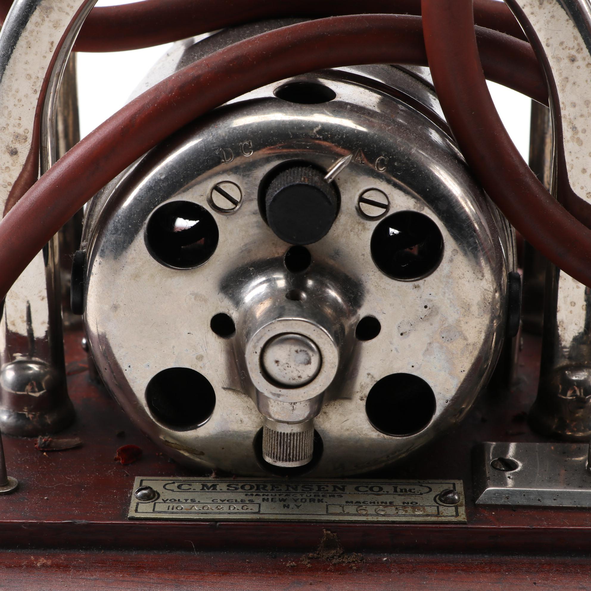 C.M. Sorenson Chloroform Pumping Medical Machine in Walnut Case, Late 19th C.