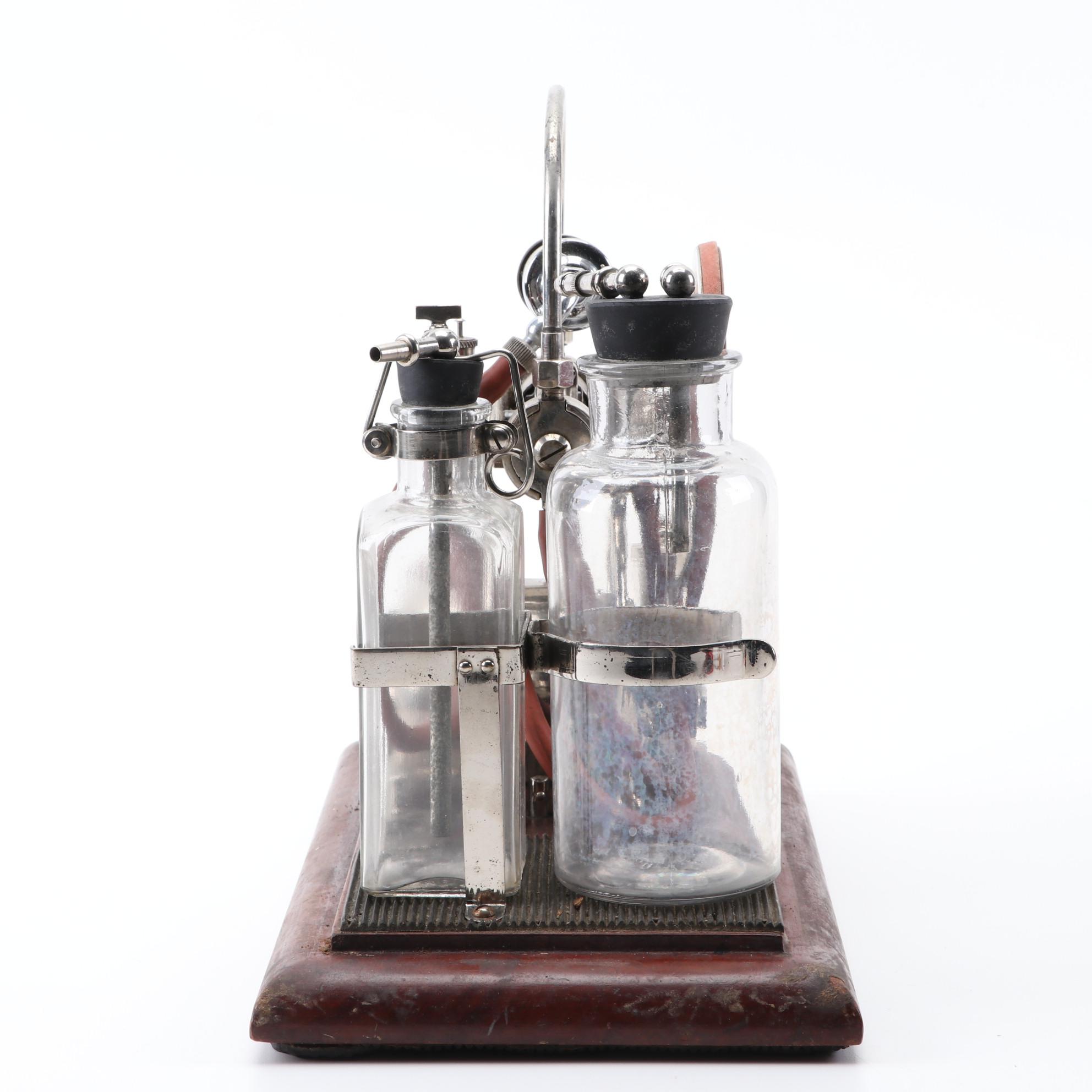 C.M. Sorenson Chloroform Pumping Medical Machine in Walnut Case, Late 19th C.