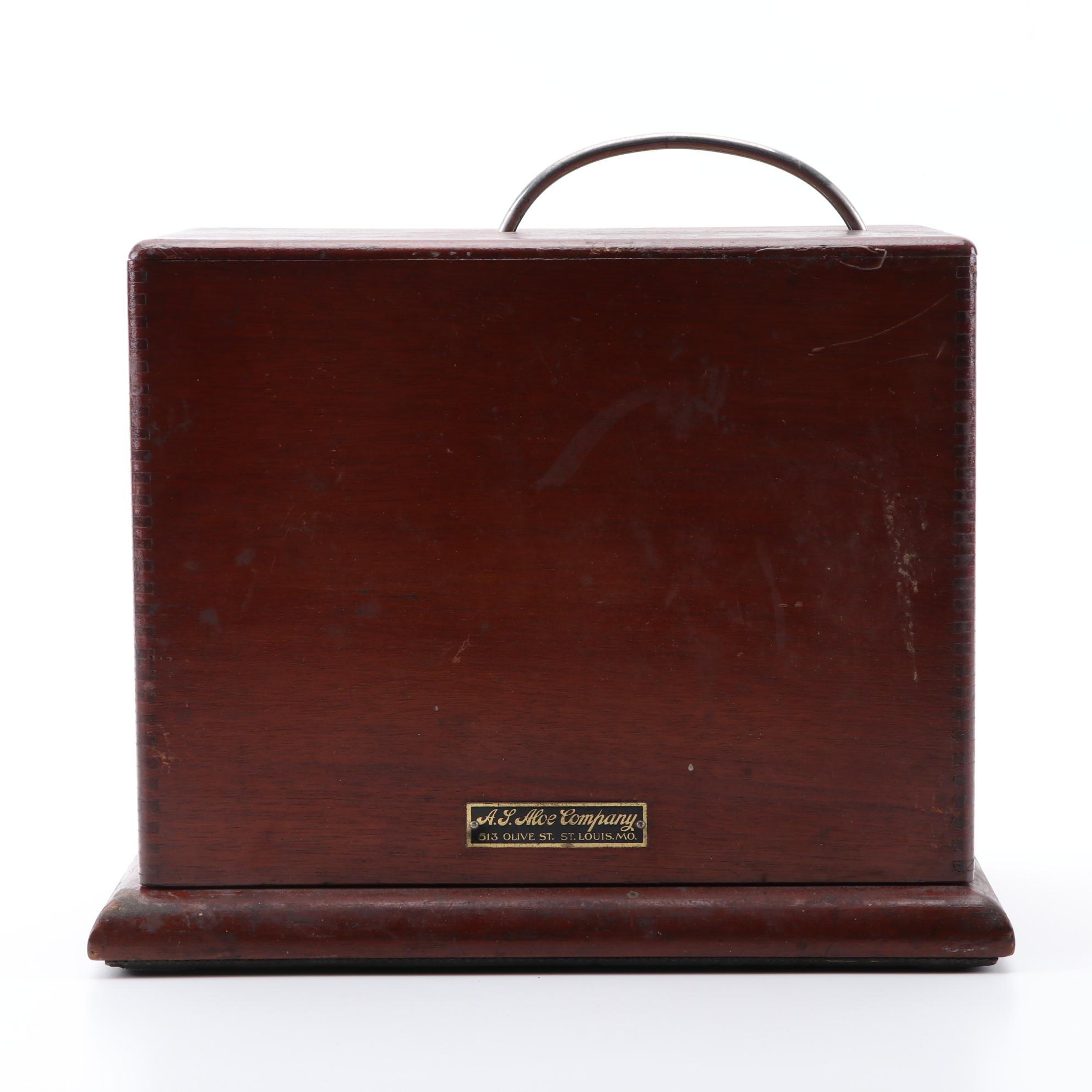 C.M. Sorenson Chloroform Pumping Medical Machine in Walnut Case, Late 19th C.