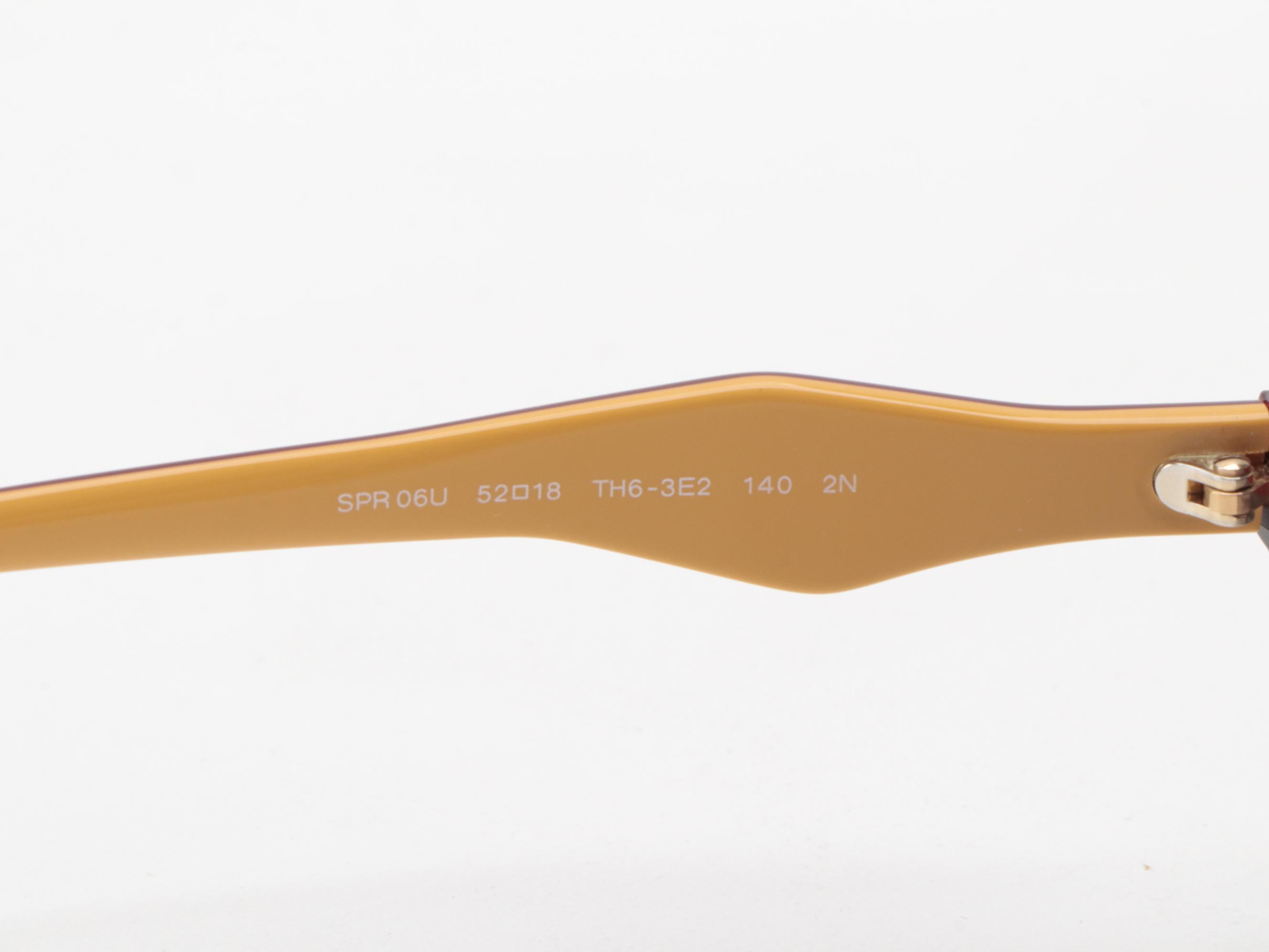 Prada SPR 06U Havana Avio Round Sunglasses