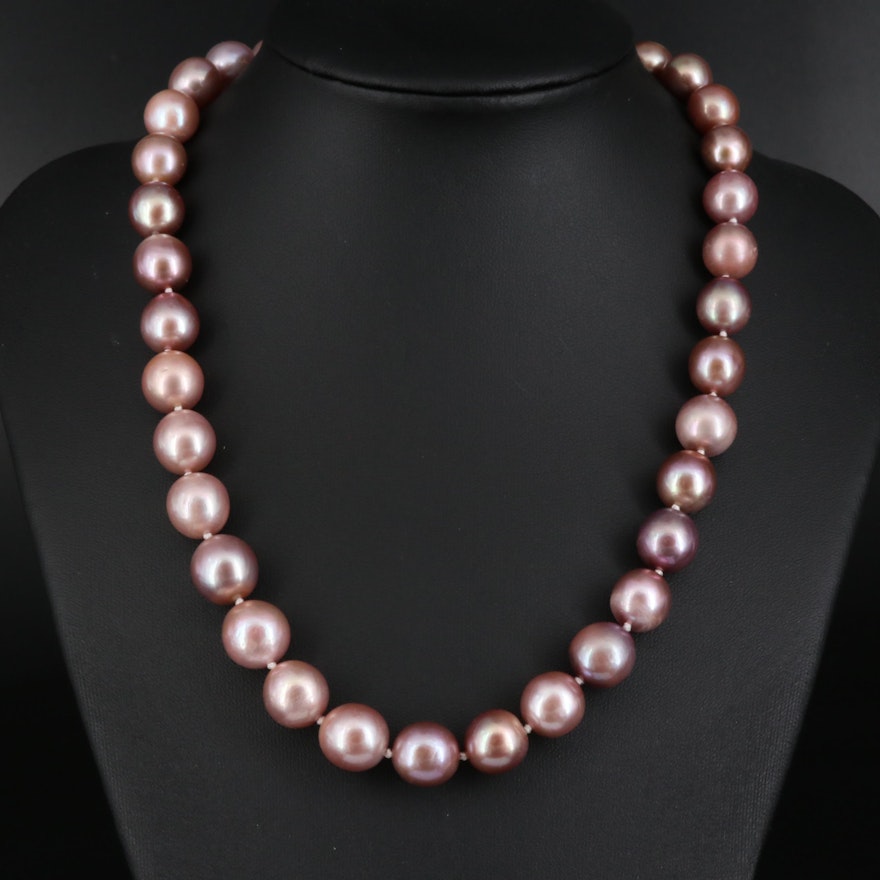 Pearl Necklace with 14K Clasp